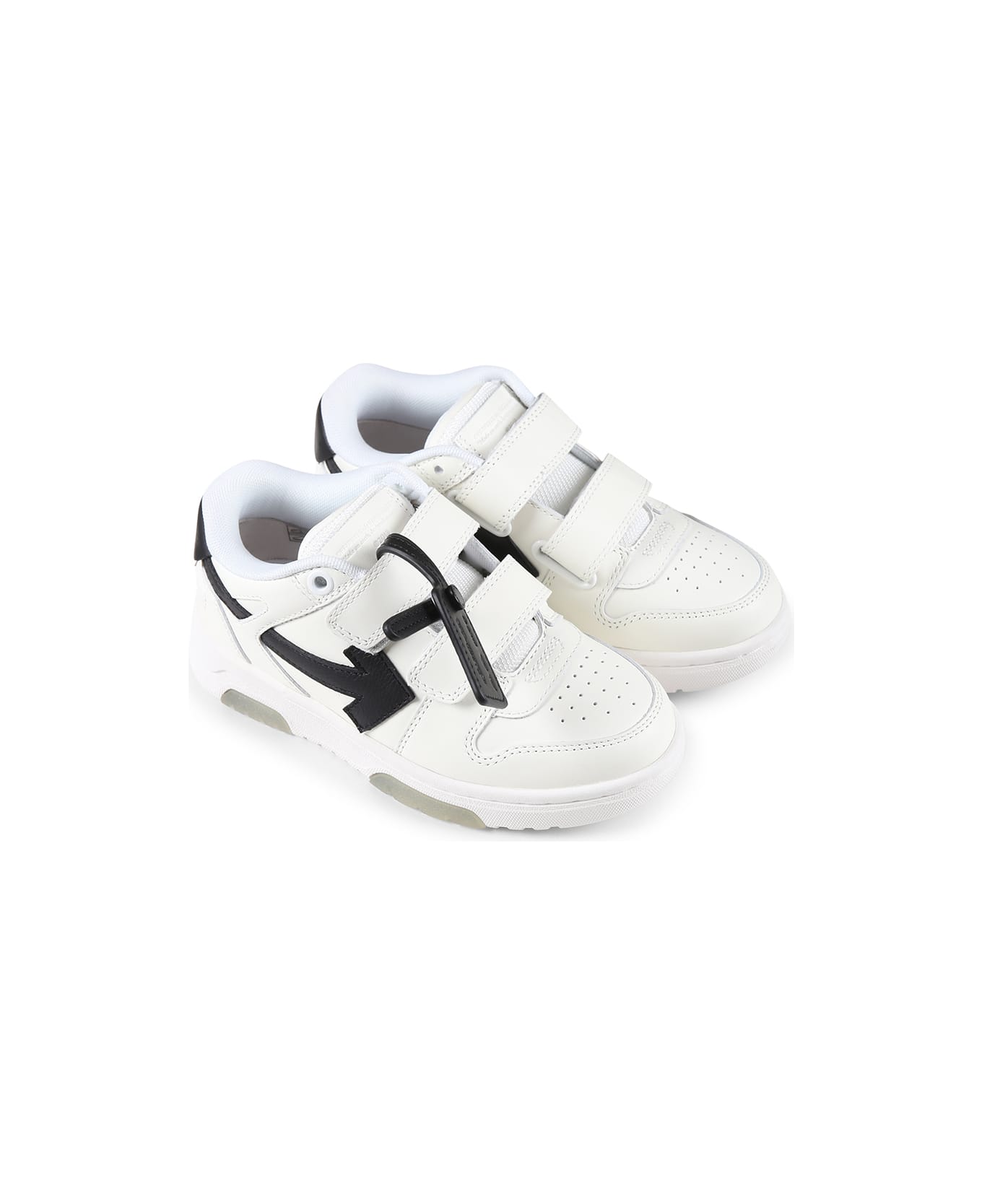 Off-White White Sneakers For Boy With Arrow - White