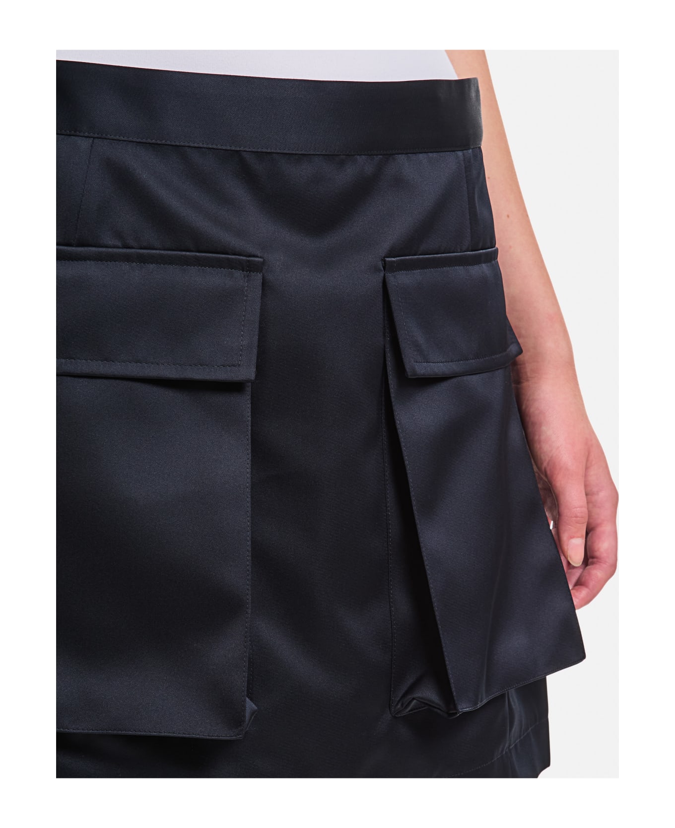 Plan C Cargo Mini Skirt - Black