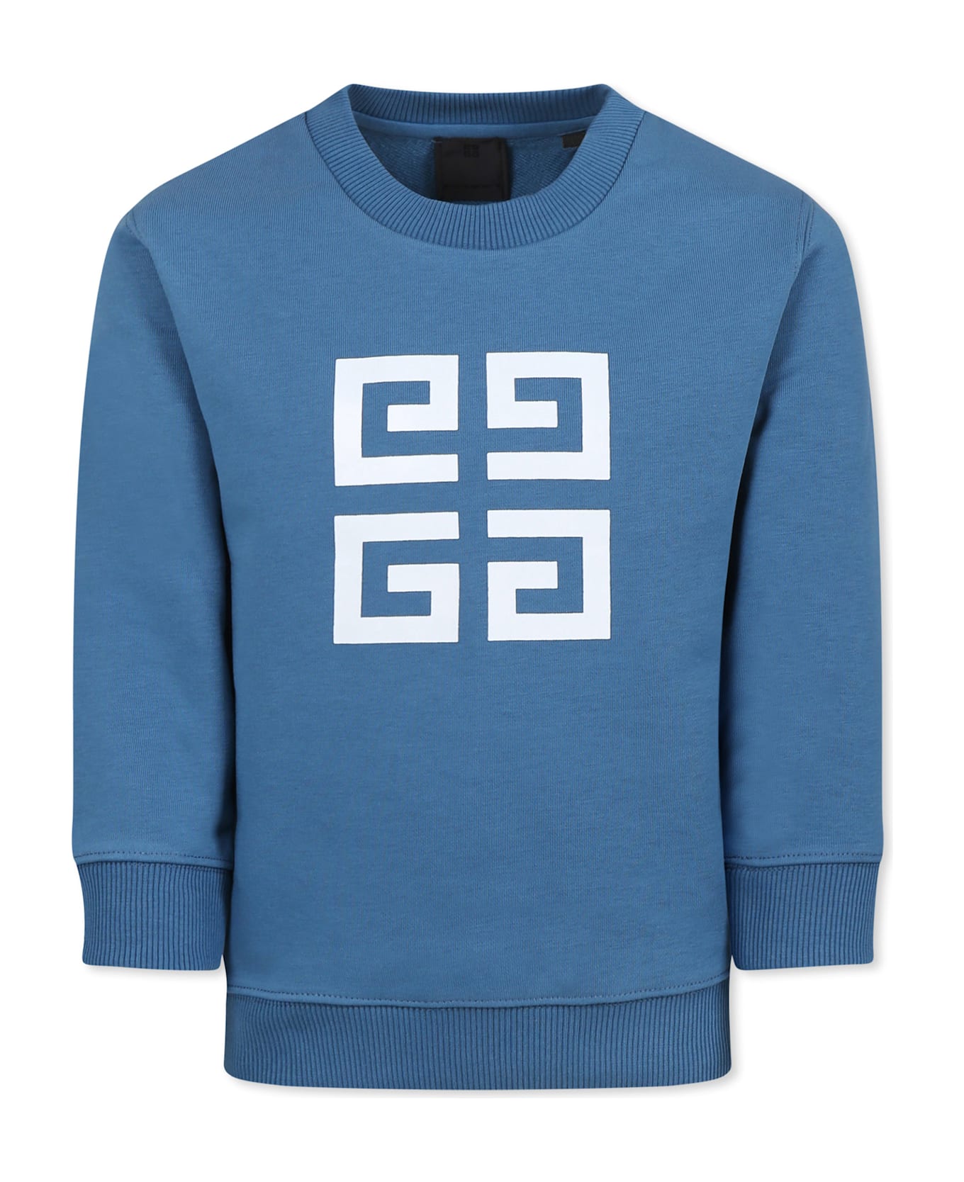 Givenchy Blue Sweatshirt For Boy With 4g Motif - Blue