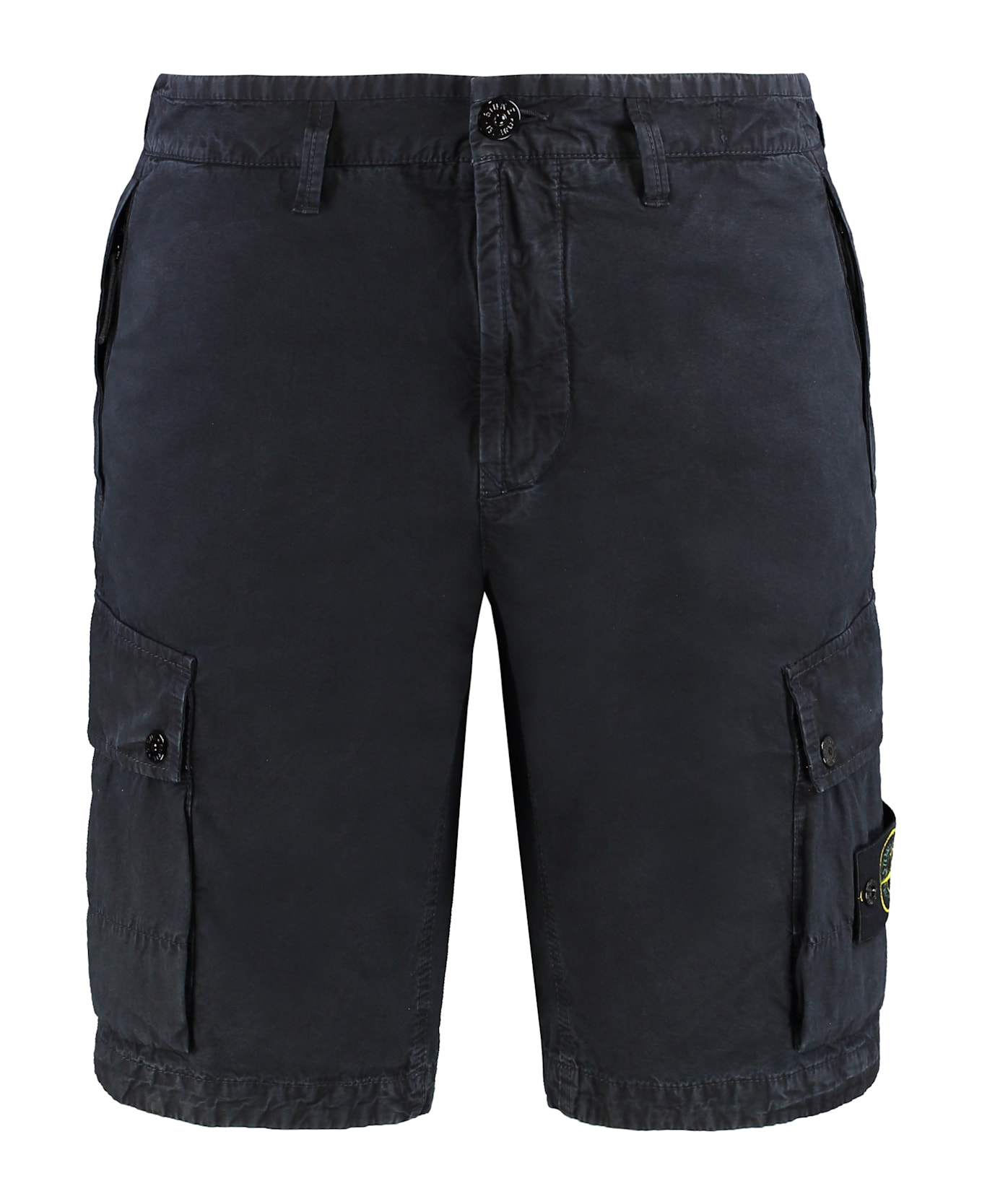 Stone Island Cotton Bermuda Shorts - blue