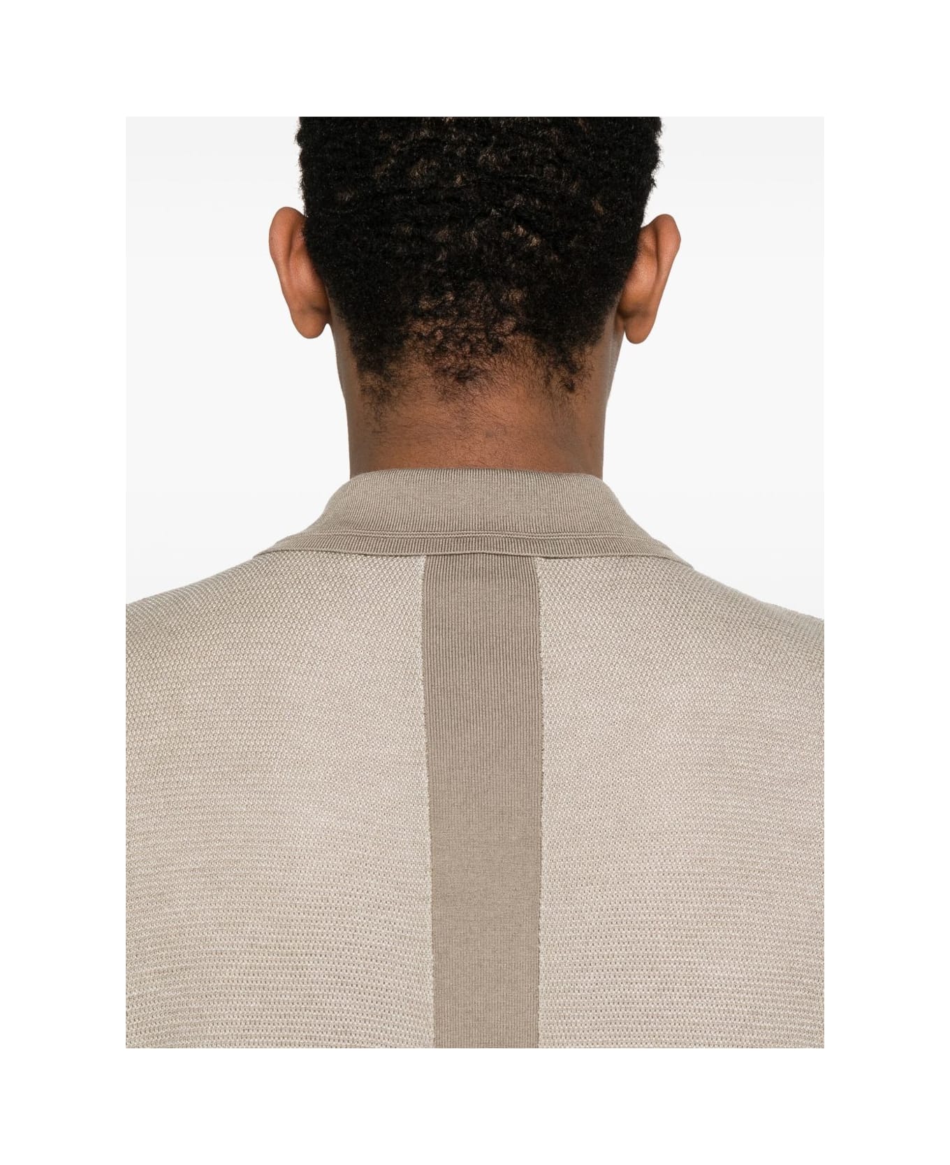 Emporio Armani Wool Blend Polo Shirt - Beige