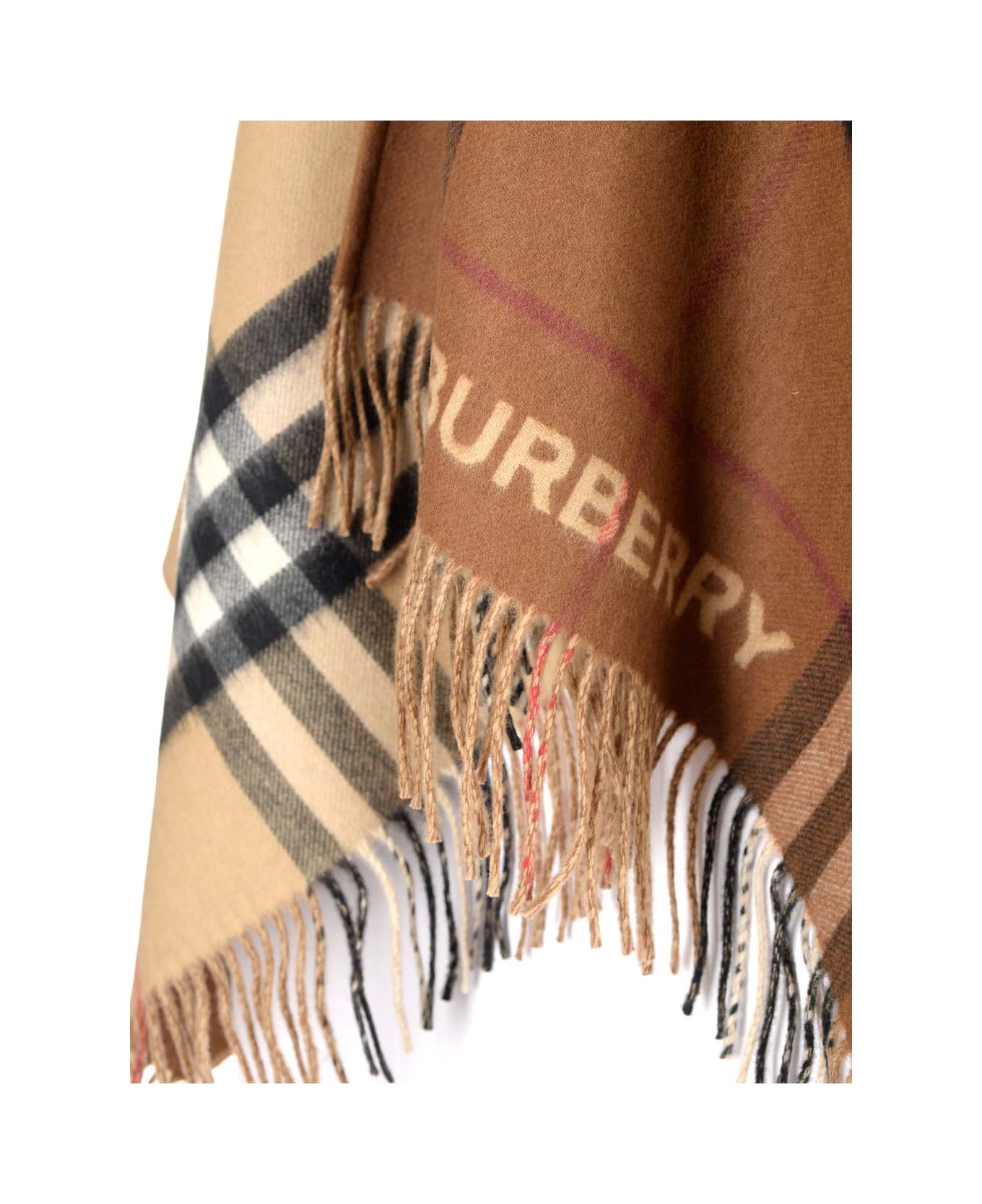 Burberry Wool And Cashmere Cape - Multicolor