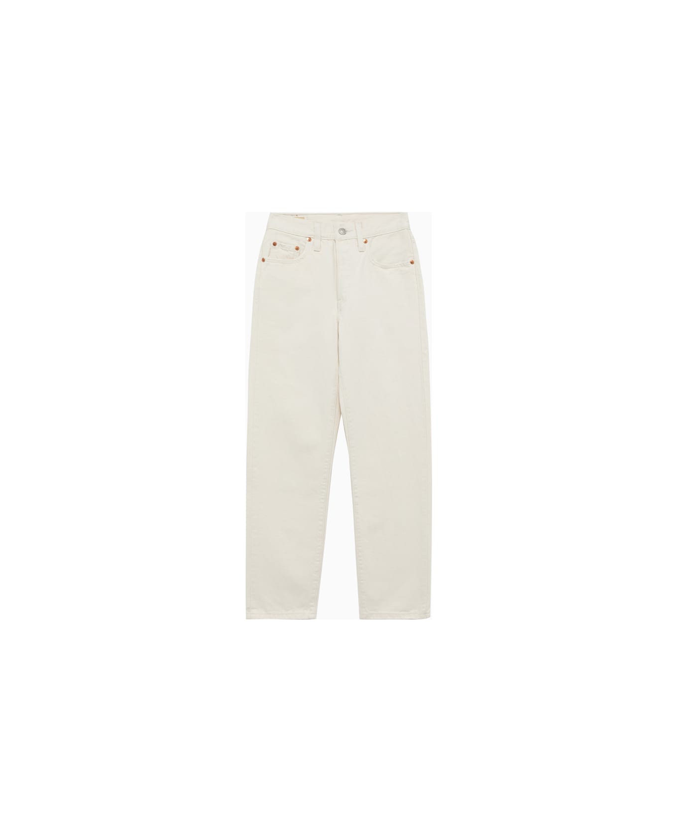 Levi's Levis 501 Cropped Jeans - White ボトムス