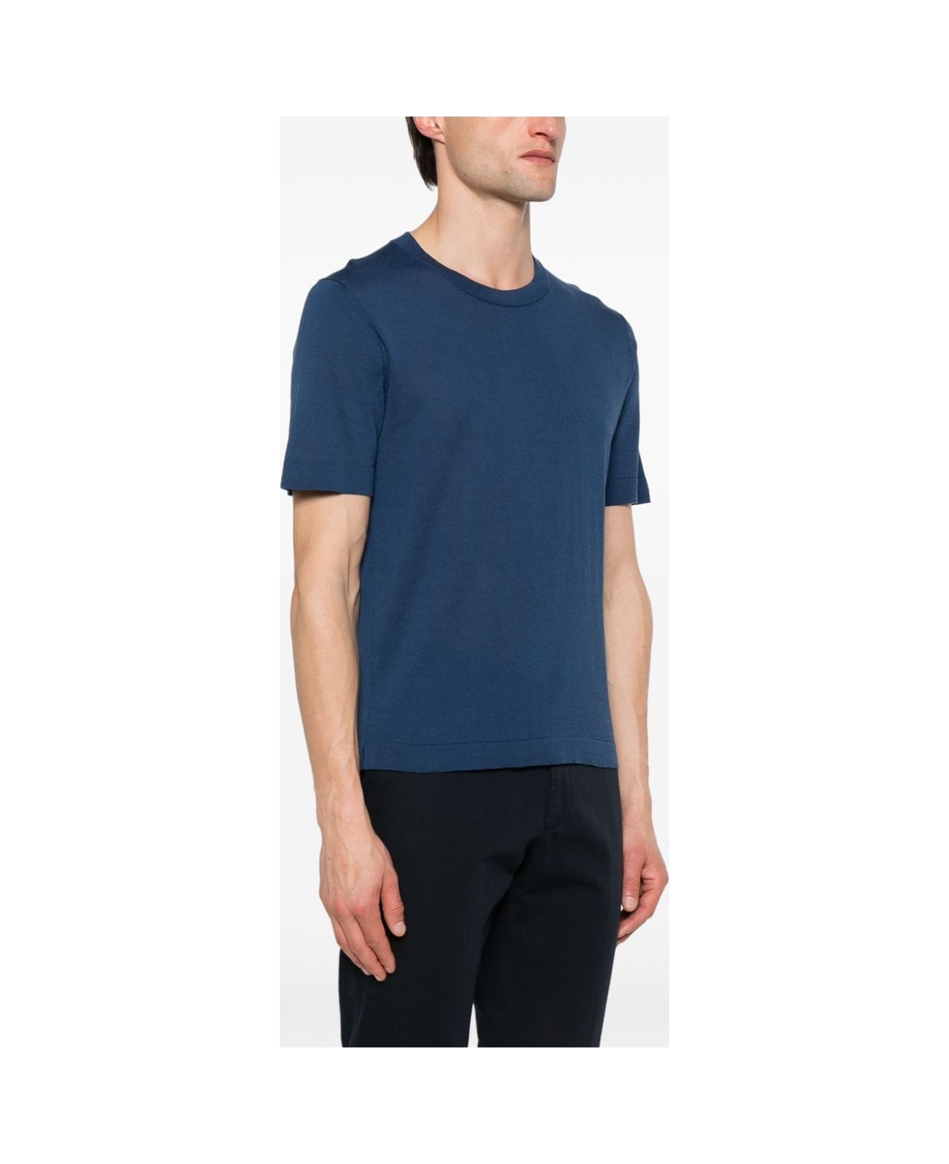 Luigi Borrelli T-shirt - Blue シャツ