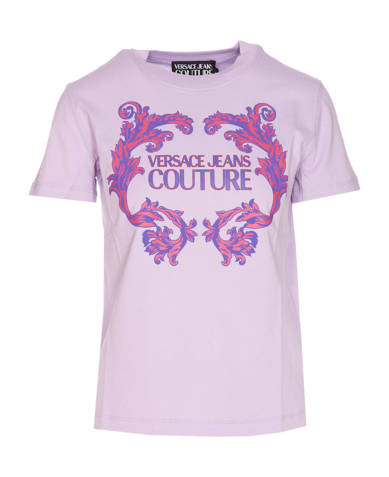 Versace Jeans Couture Baroque Logo T-shirt - Purple