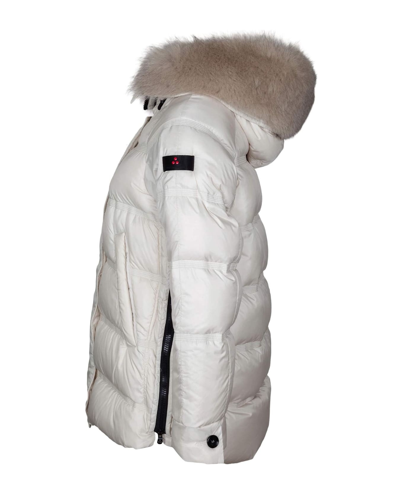 Peuterey Takan Quilted Jacket Mqn 04 In Recycled Polyester, Cream Color - Cream ジャケット