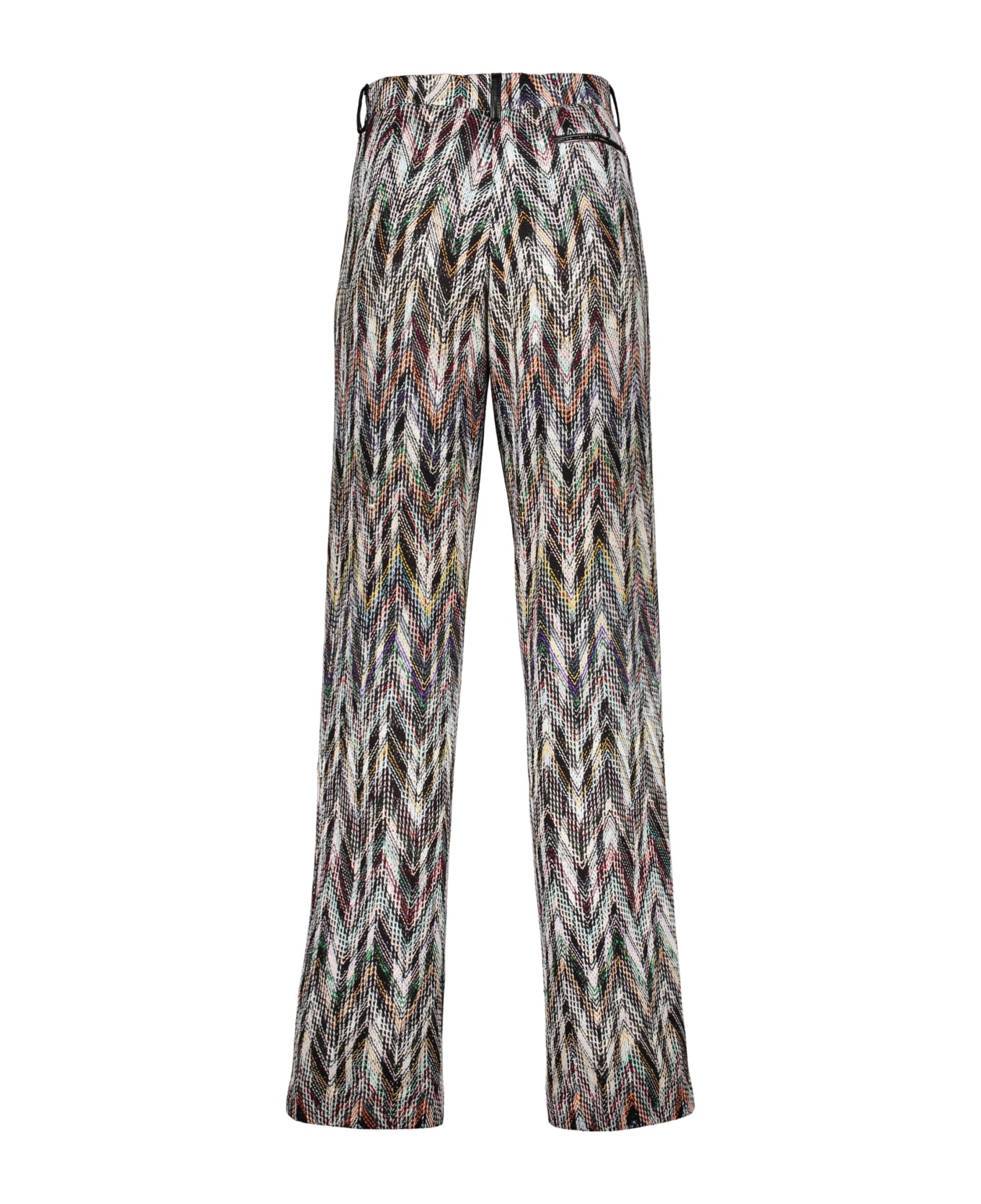 Missoni Chevron Knitted Palazzo Trousers - Multicolor ボトムス