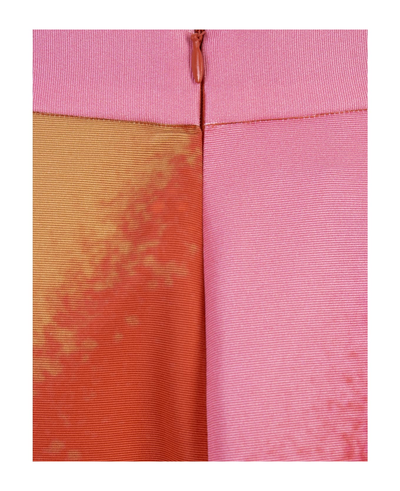 Gianluca Capannolo Printed Orange Silk Midi Skirt - Orange スカート