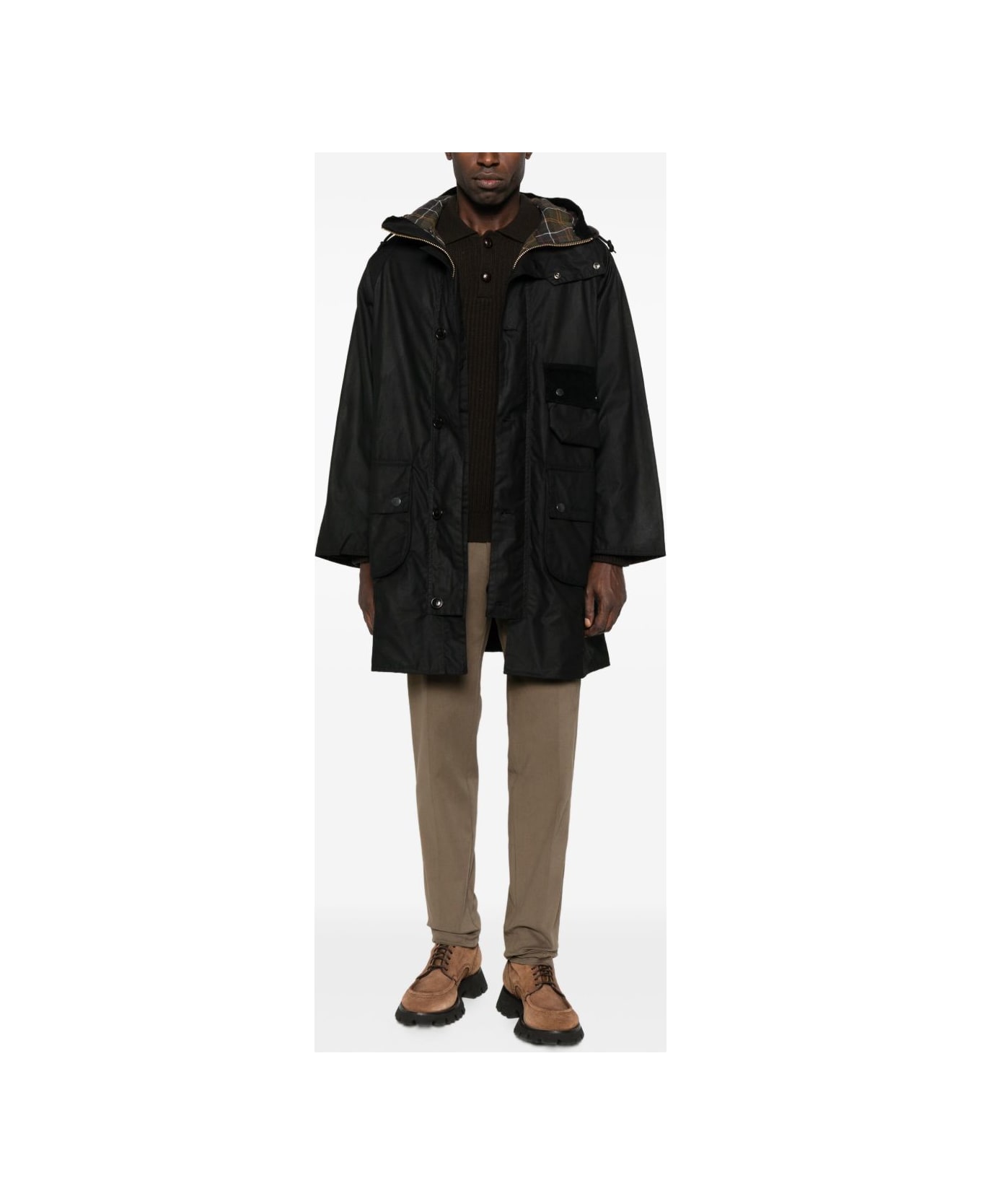 Barbour Solway Hooded Coat - Black