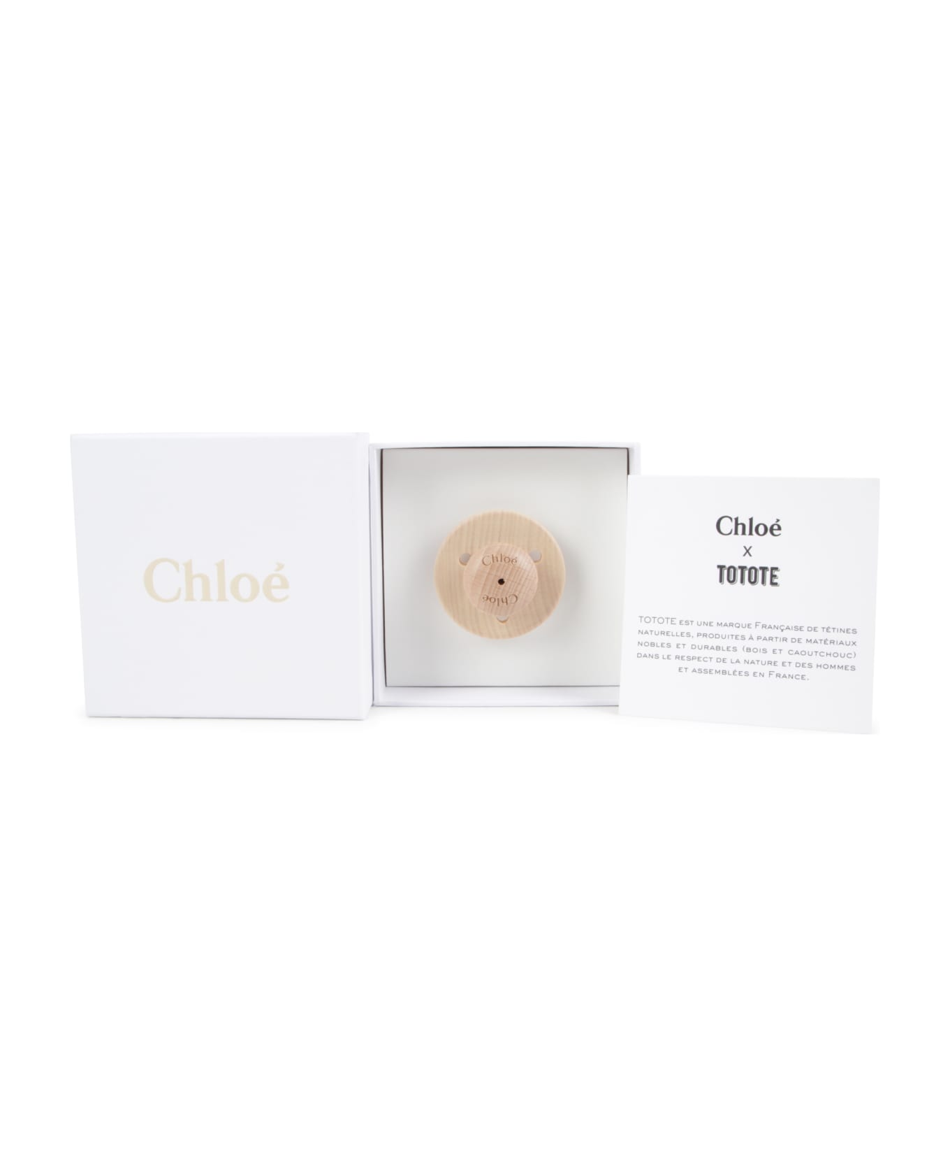 Chloé Pacifier With Print - Beige アクセサリー＆ギフト