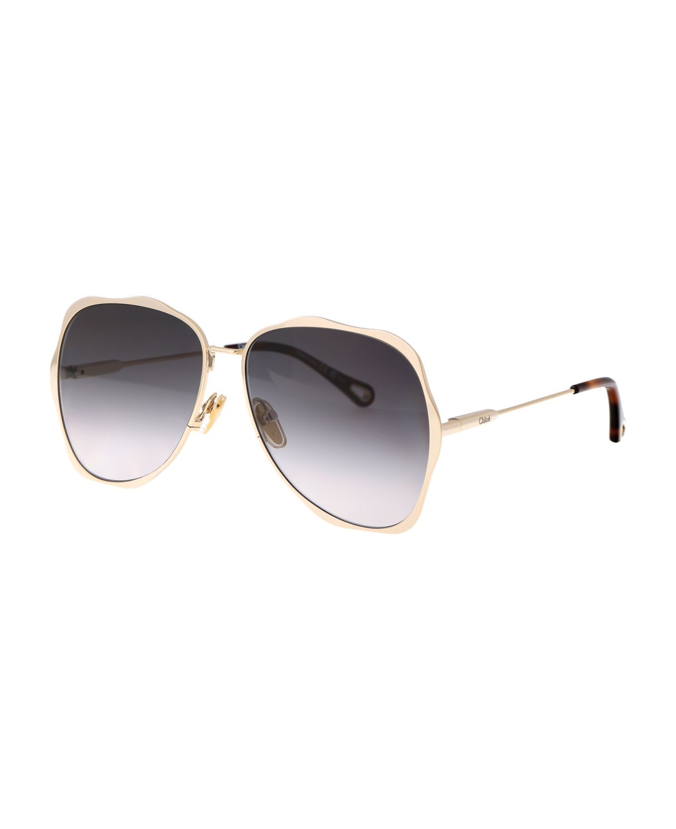 Chloé Eyewear Ch0183s Sunglasses - 001 GOLD GOLD GREY