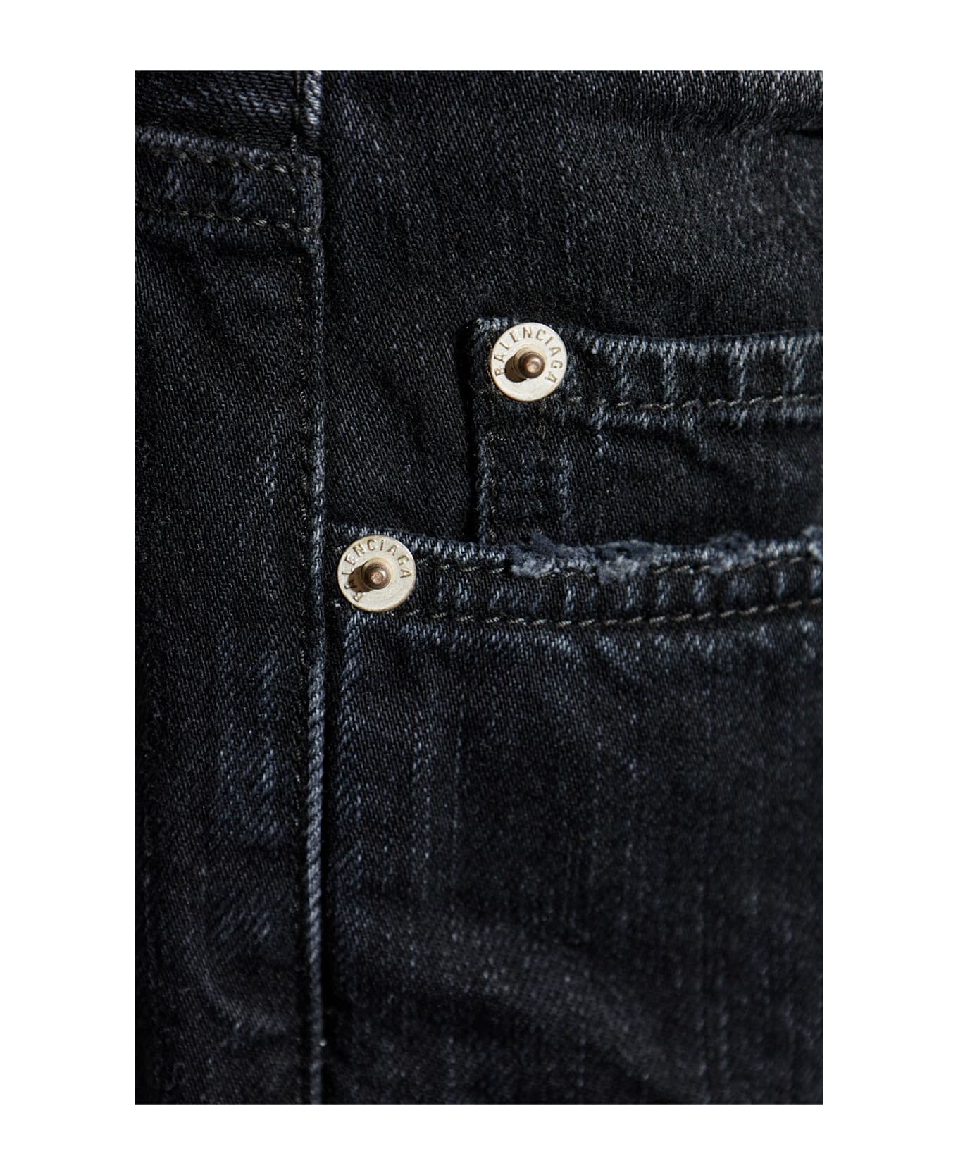 Balenciaga Jeans With 
vintage
 Effect - Black