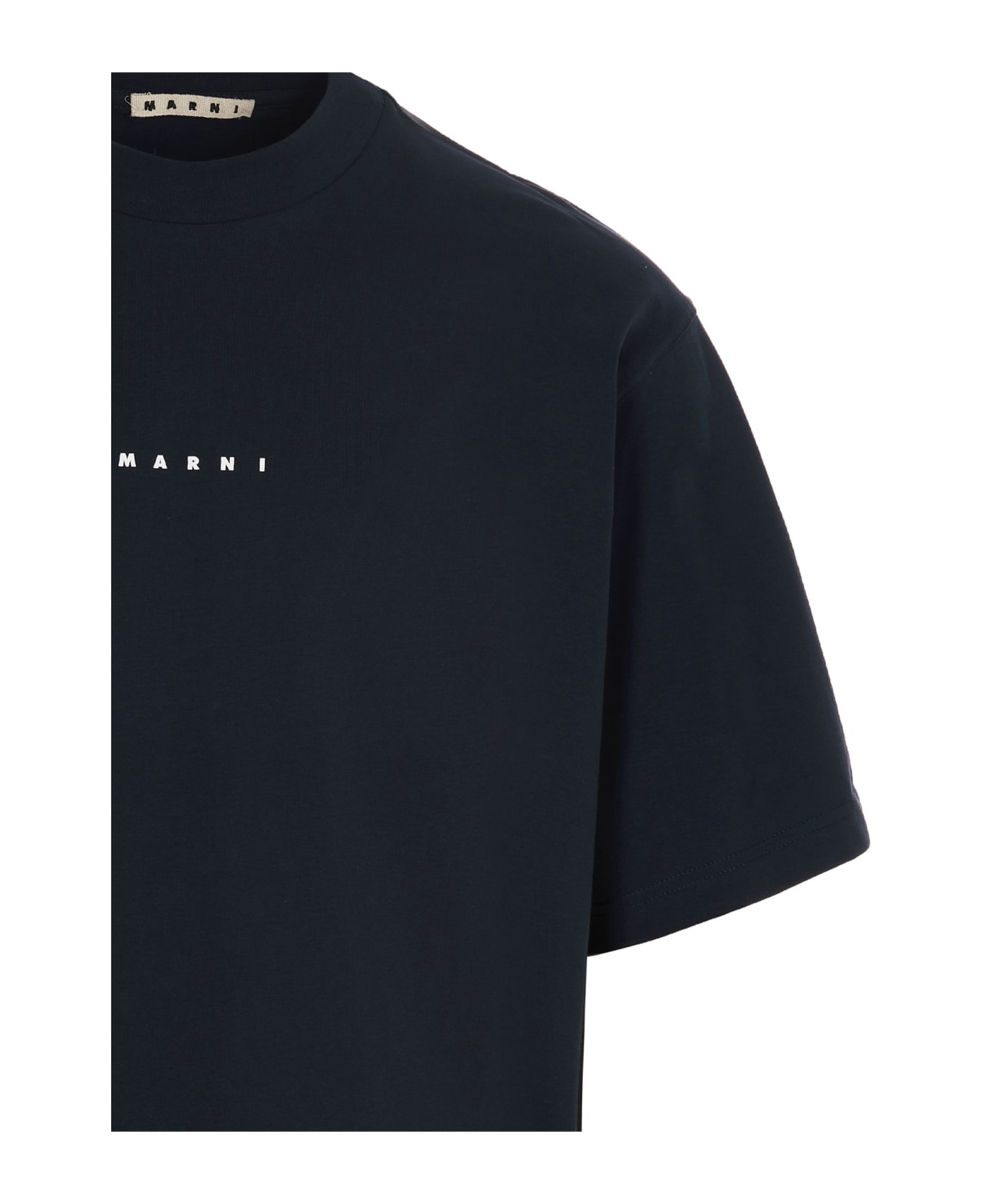 Marni Logo Printed T-shirt - Blue シャツ