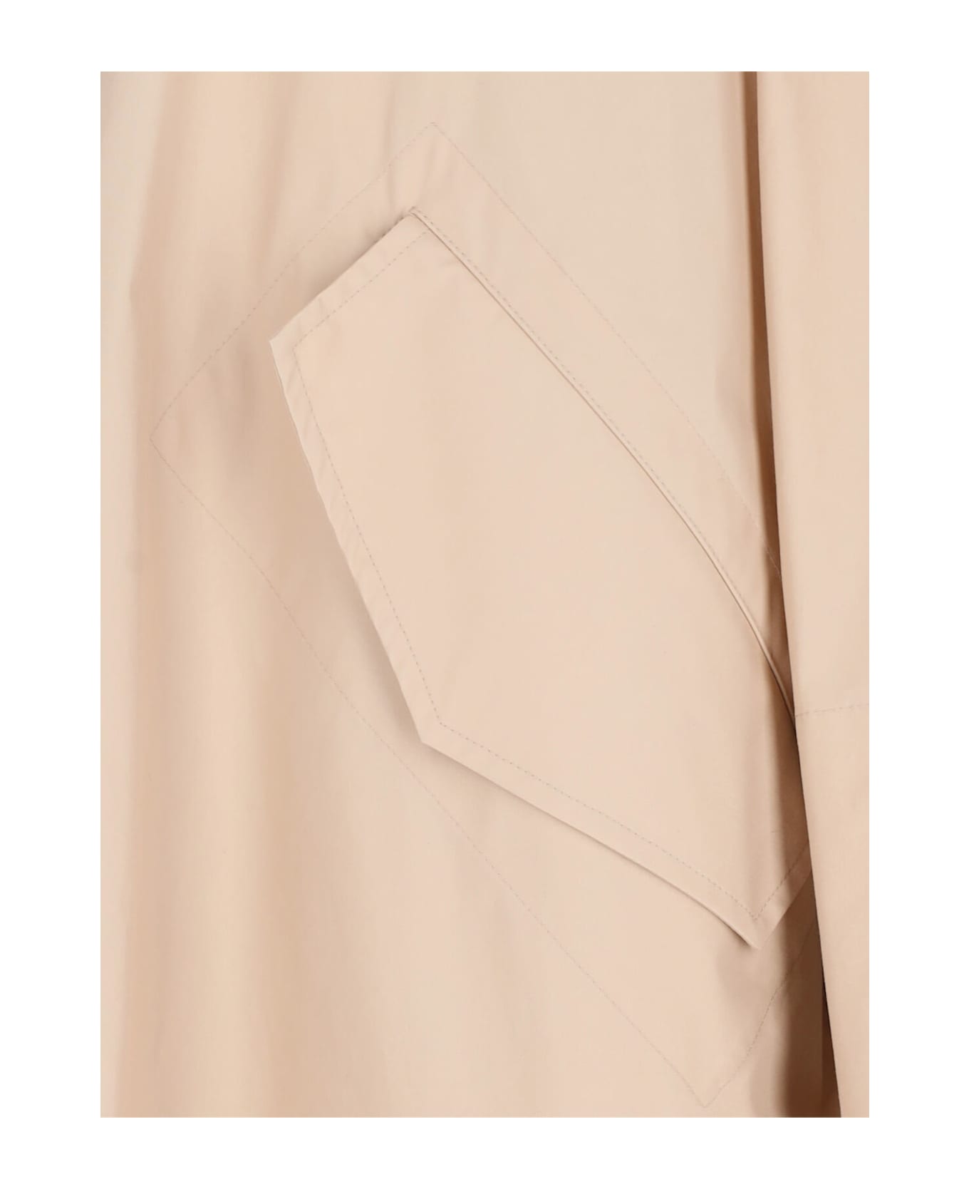 Jil Sander Back Logo Parka - DARK SAND
