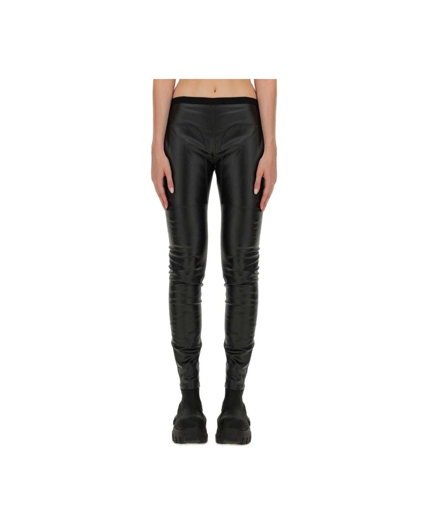 Rick Owens Denim Leggings - BLACK