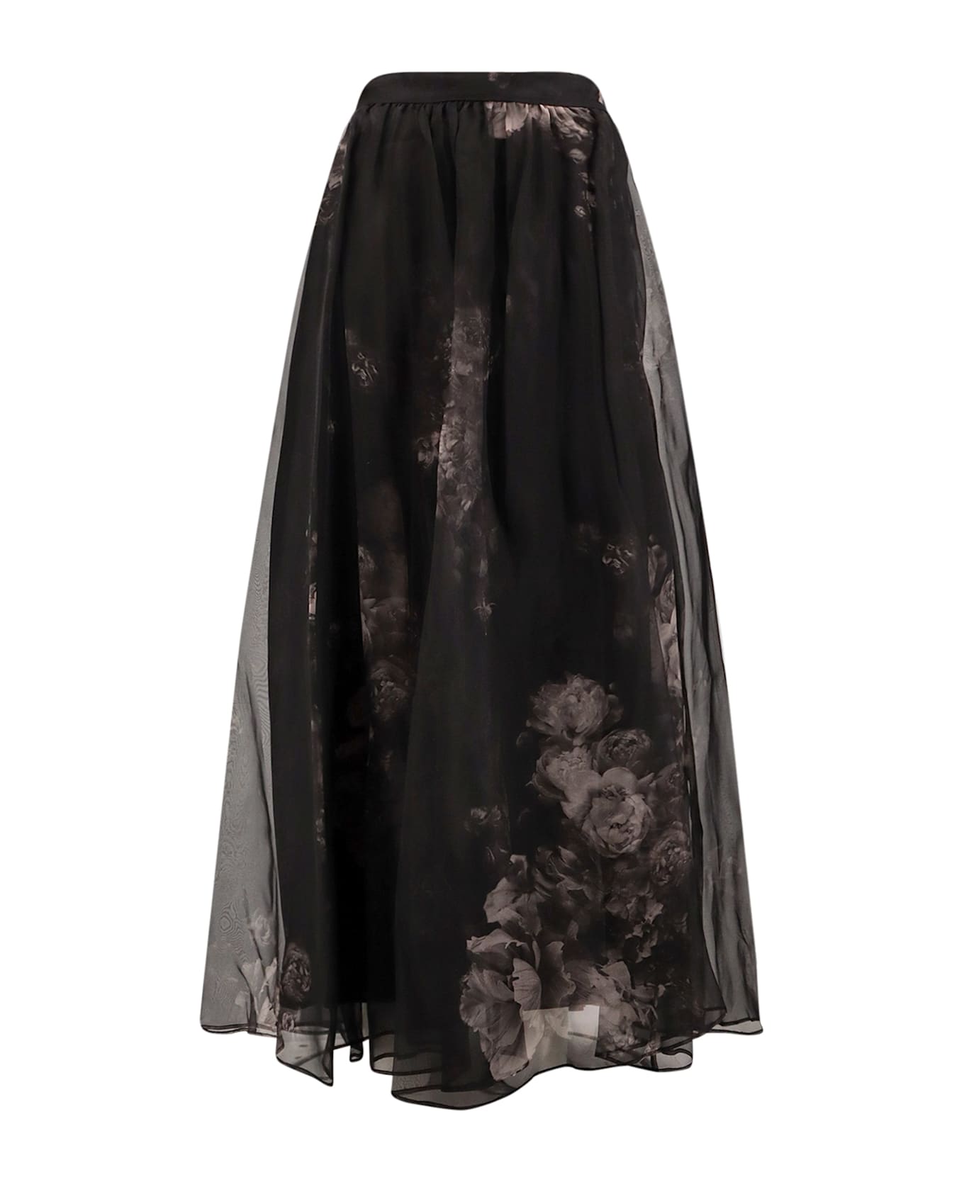 Zimmermann Hypnotic Maxi Skirt Silk Long Skirt - GHOST FLORAL