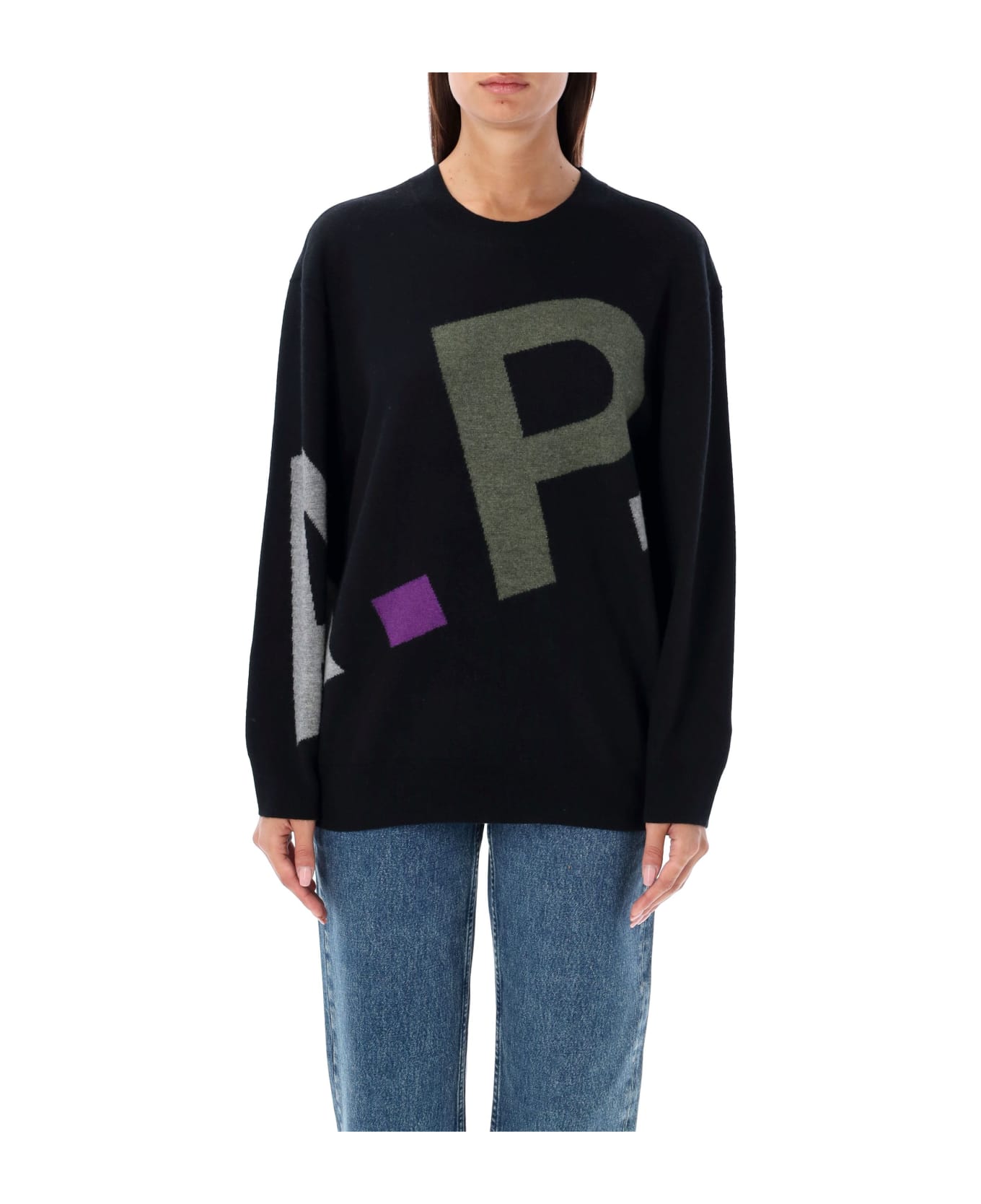 A.P.C. Pull Logo All Over F Noir | italist