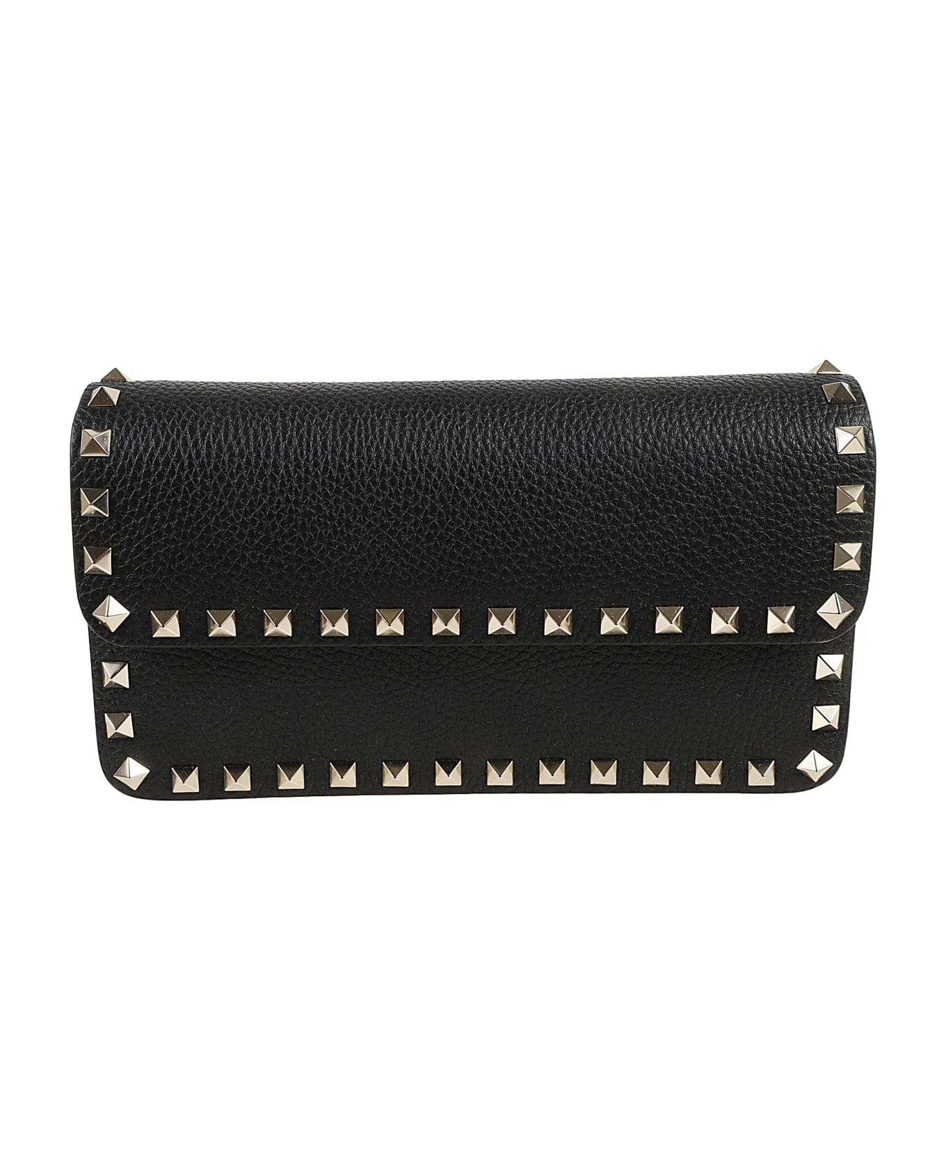 Valentino Garavani Wallet W/strap Rockstud Platinum Studs