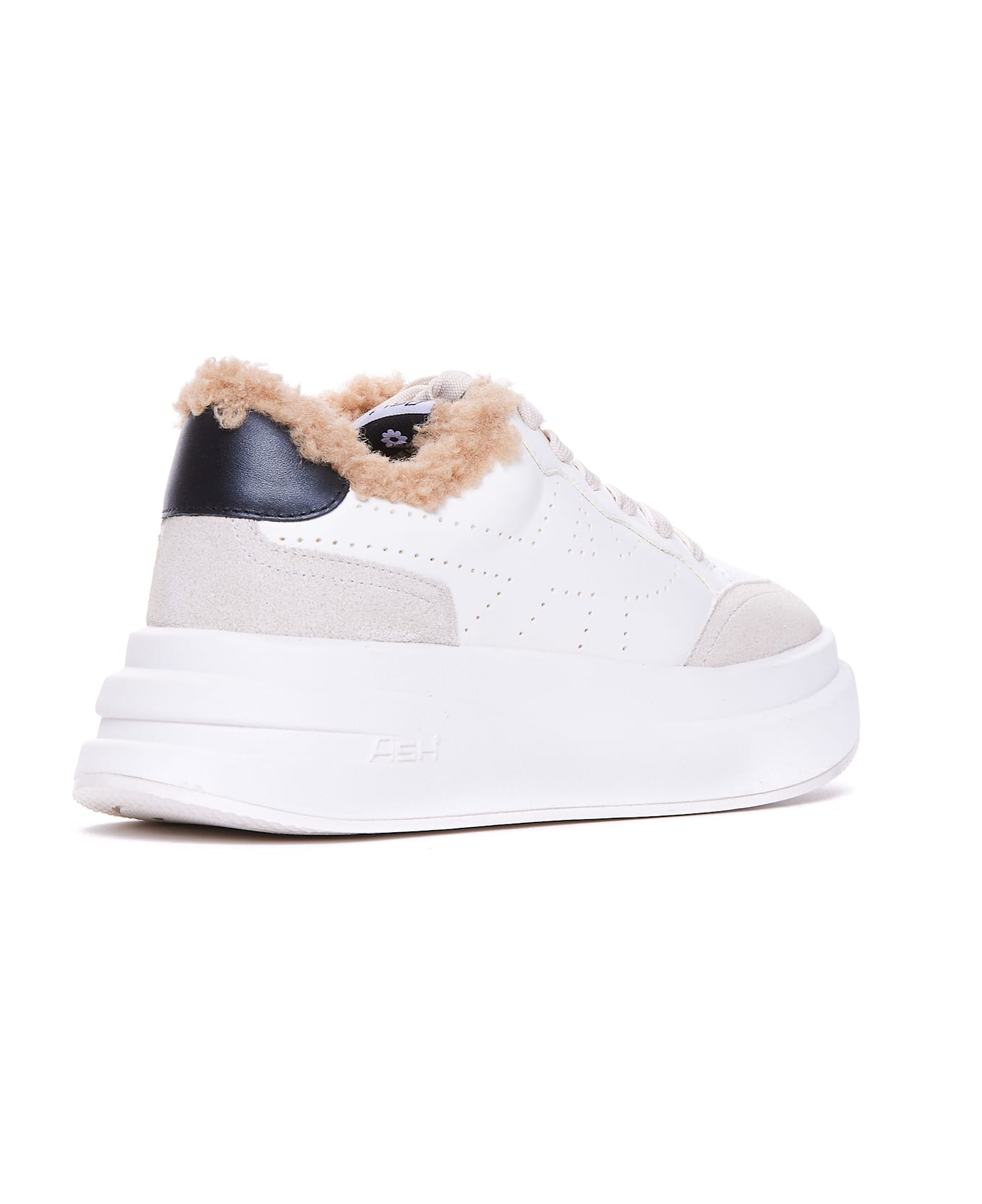 Ash Impuls Fur Sneakers - White