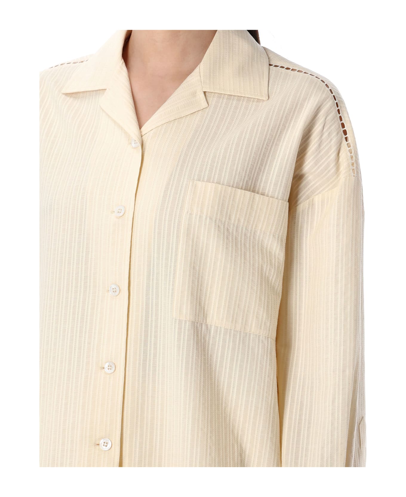 Golden Goose Ovesized Shirt - CREAM