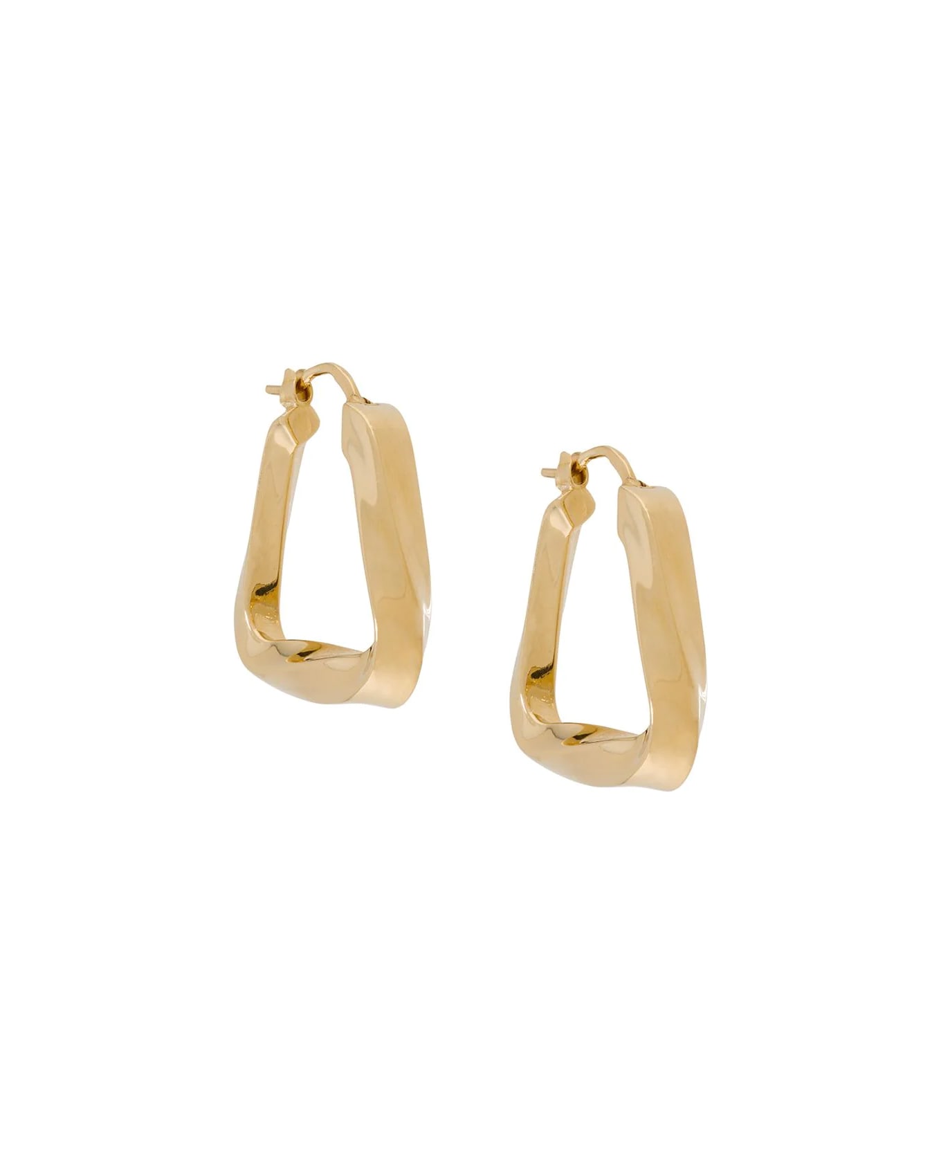 Bottega Veneta Gold Vermeil Triangle Earrings