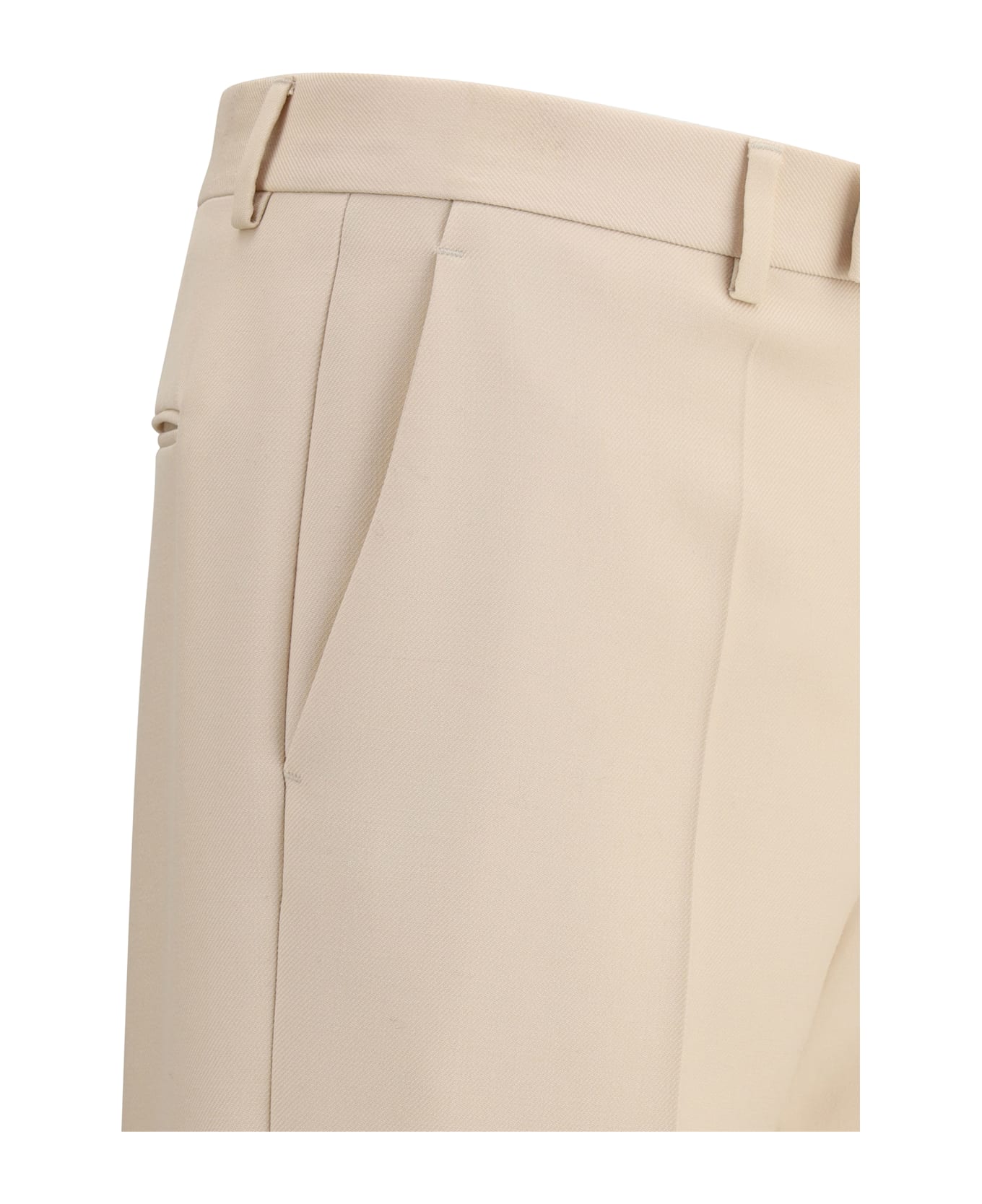 Valentino Cream Gabardine Pant | italist