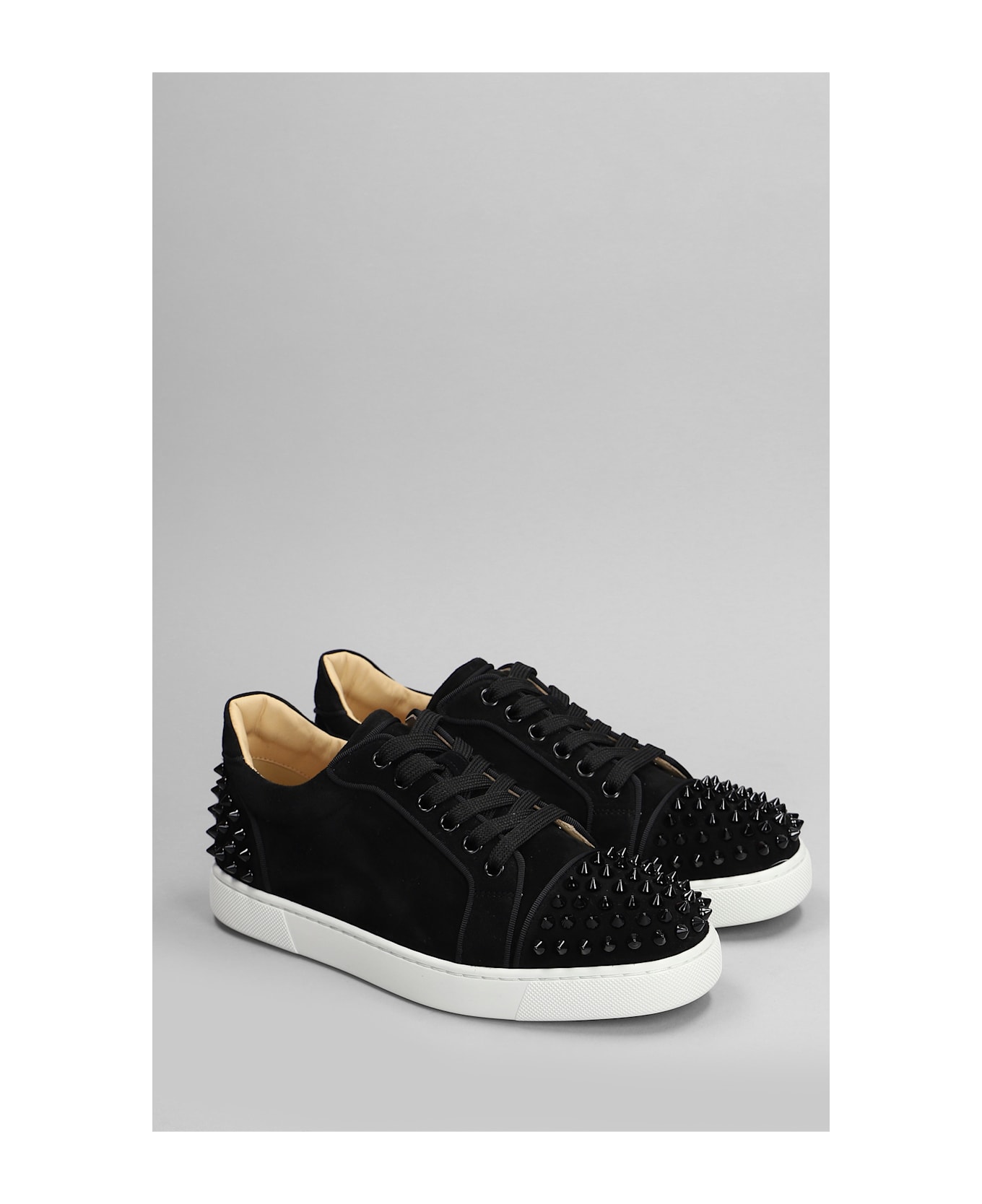Christian Louboutin Vieira 2 Orlato Sneakers In Black Suede - black