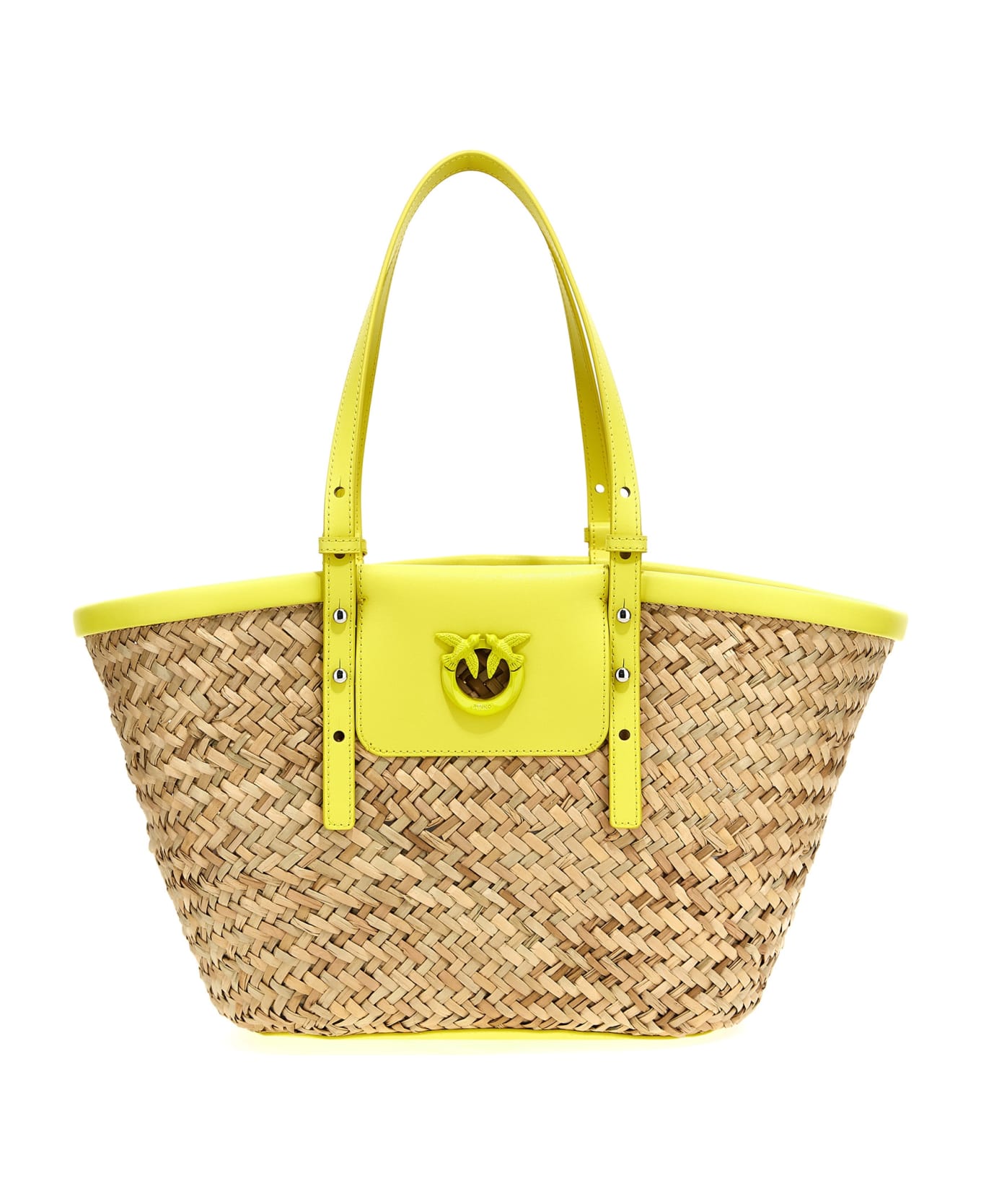 Pinko 'love Summer' Bucket Bag - Naturale/giallo