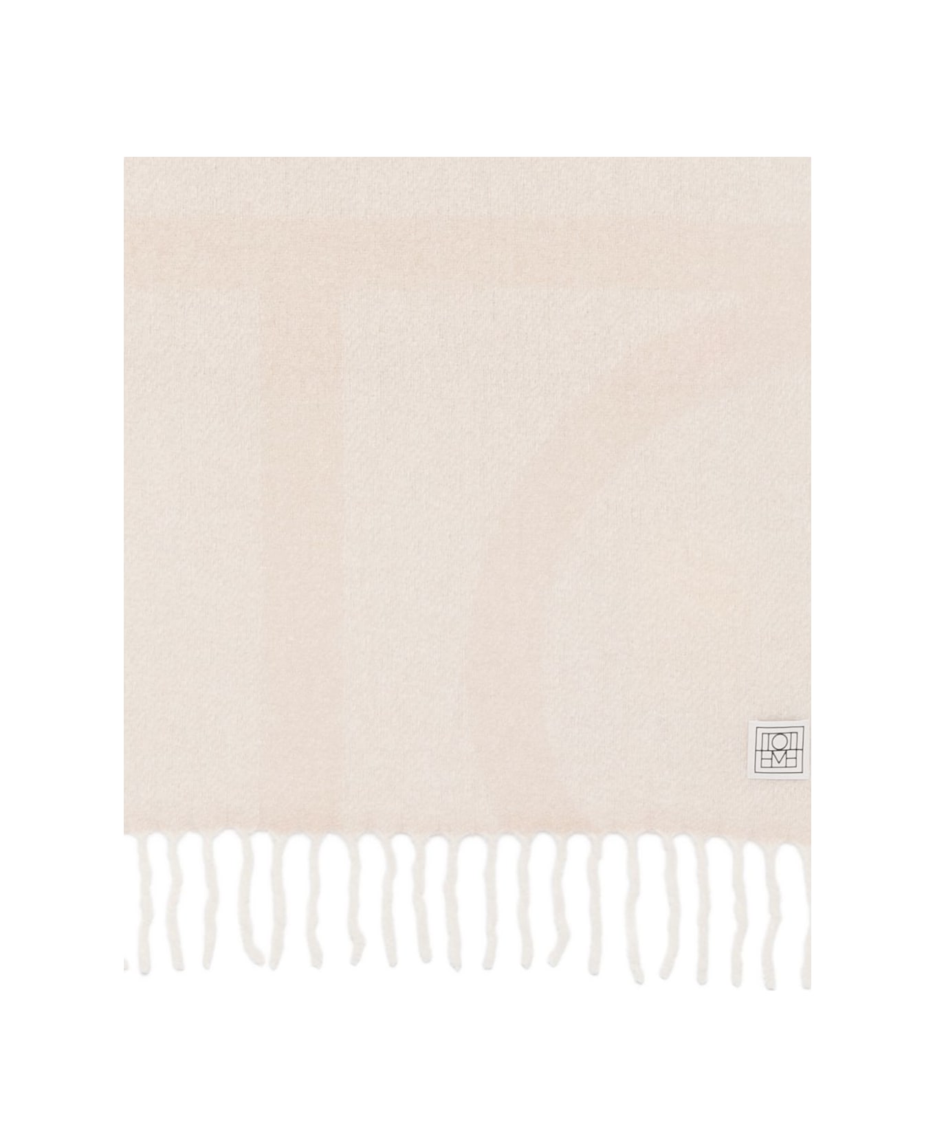Totême Monogram Wool Scarf - Beige スカーフ＆ストール