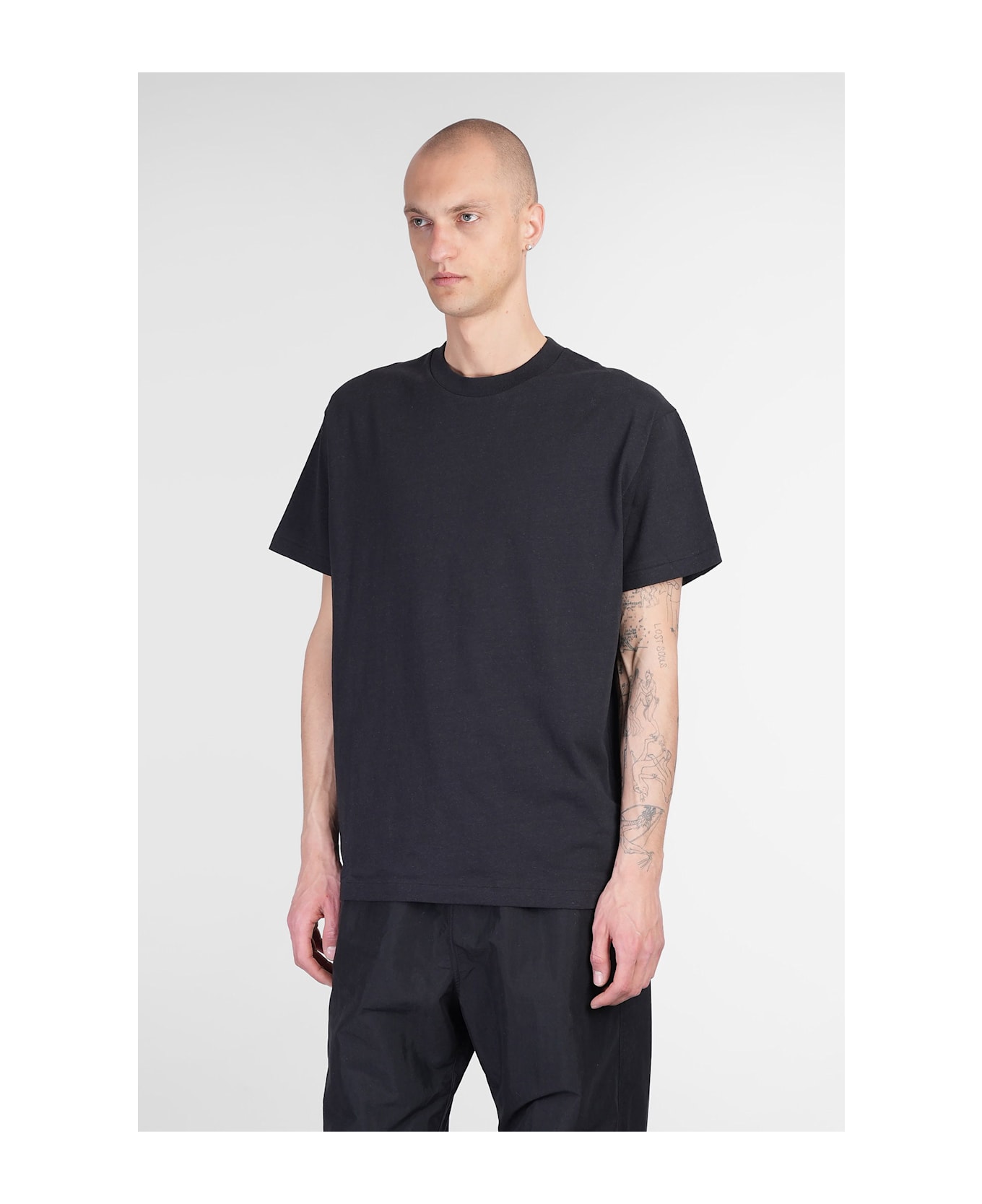 John Elliott T-shirt In Black Cotton - black
