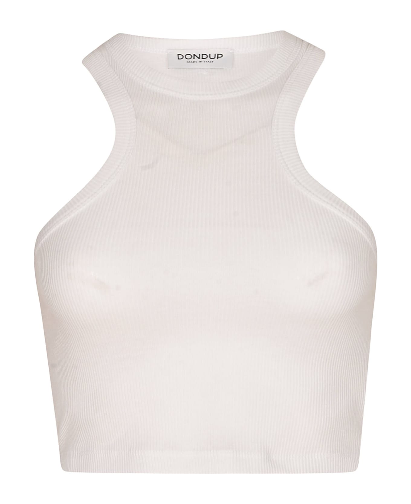 Dondup Cotton Fitted Tank Top - 000