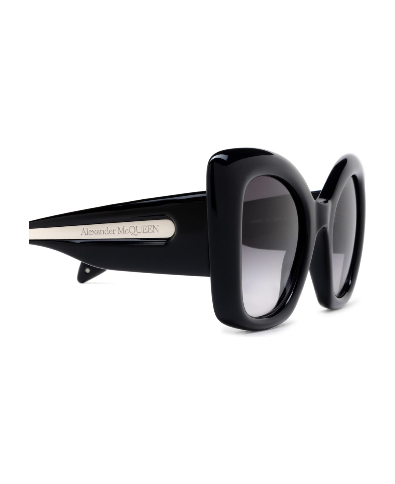 Alexander McQueen Eyewear Am0402s Black Sunglasses - Black