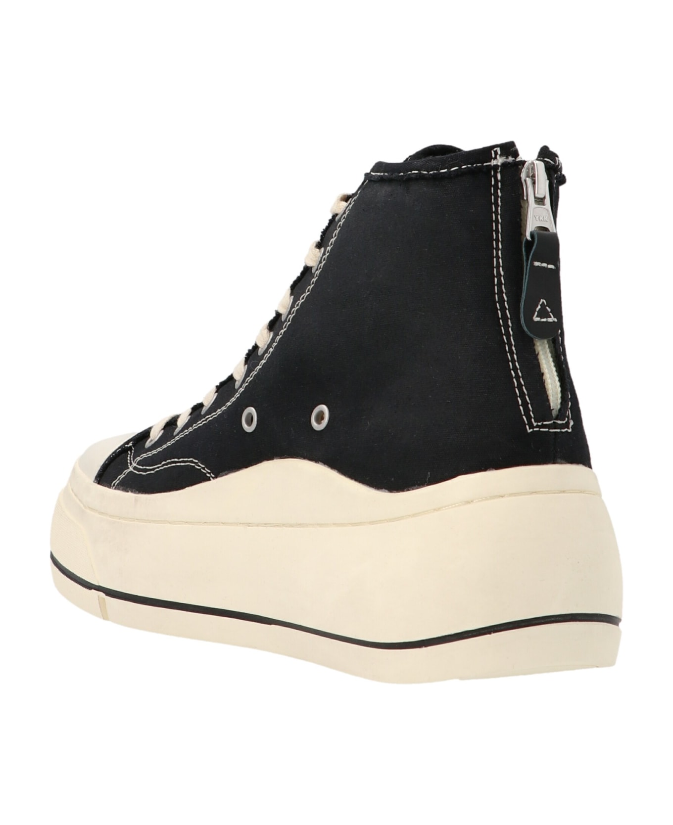 R13 'hi Top' Sneakers - White/Black