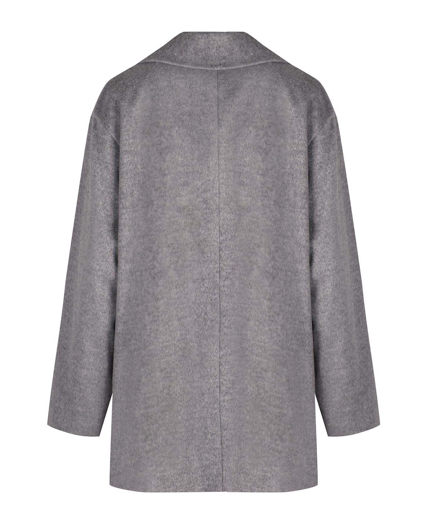 Herno Double-breasted Wool Coat - grey
