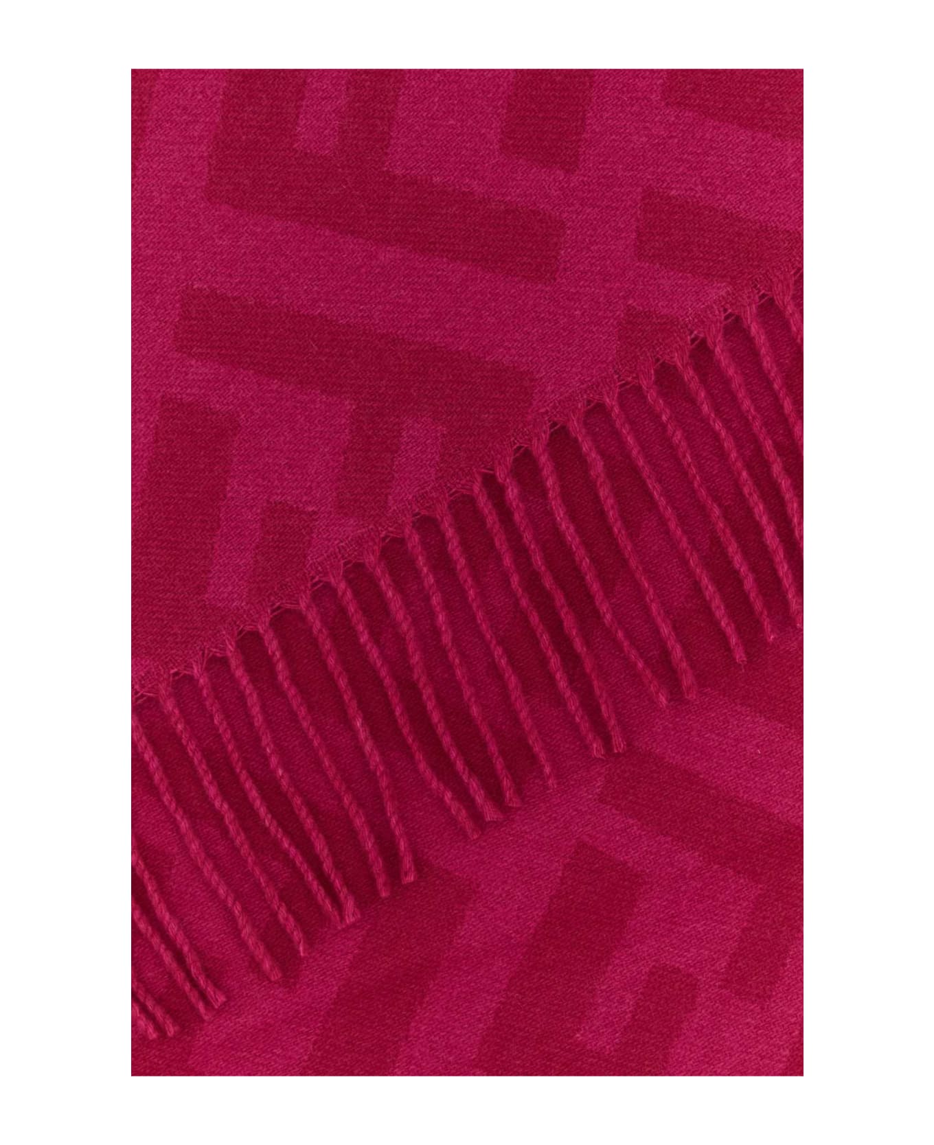 Fendi Embroidered Cashmere Scarf - CICLAMINO