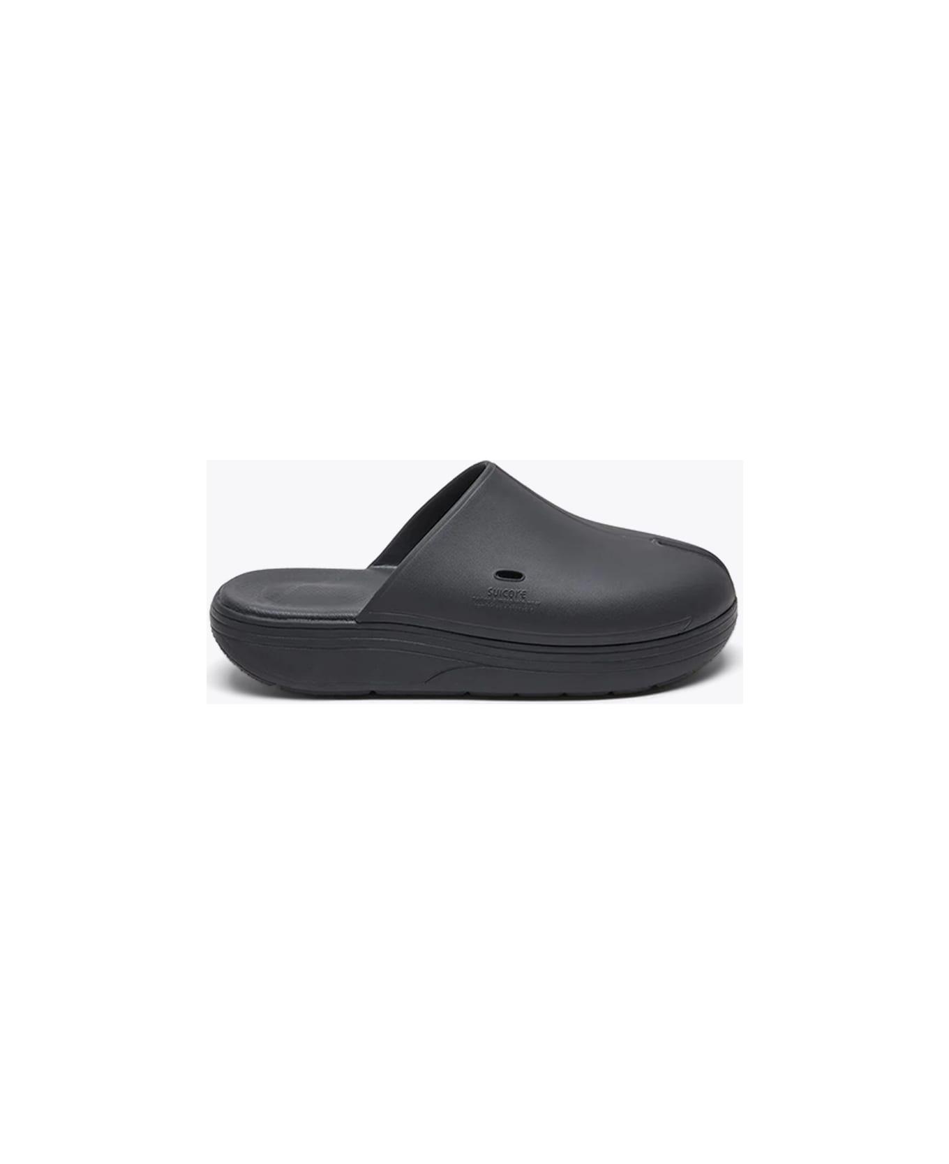 SUICOKE Polk Black rubber tabi clog - Folk - Nero