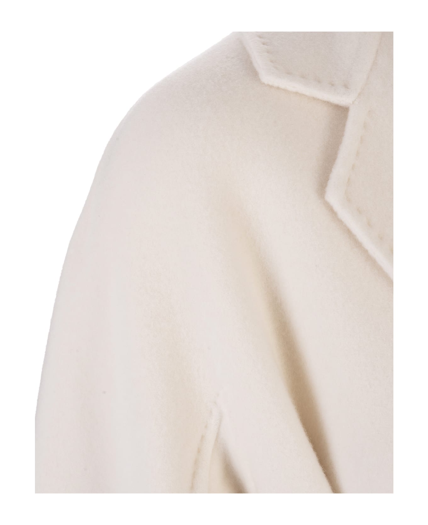 Max Mara Ludmilla Cashmere Coat - Bianco