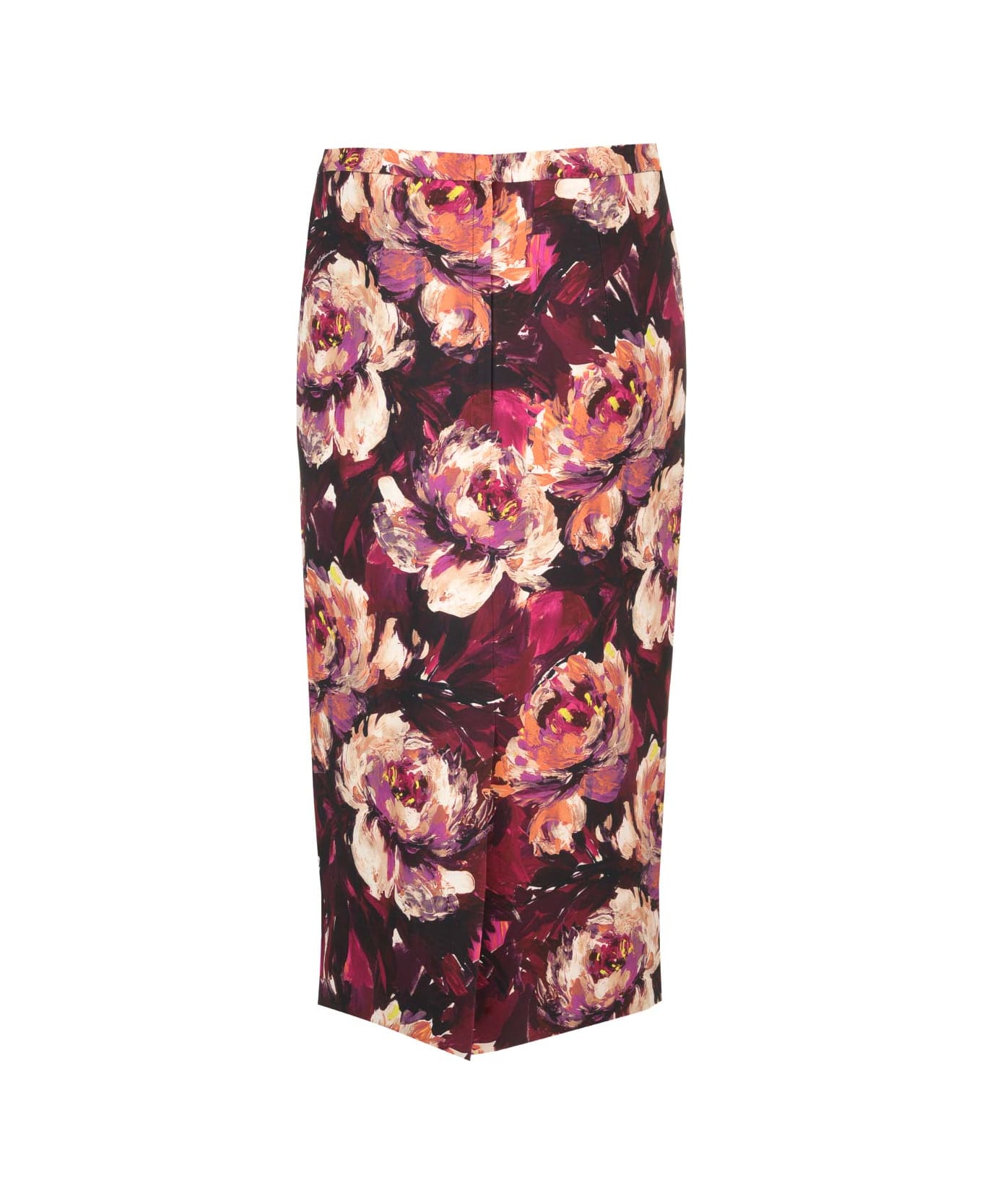 Dolce & Gabbana Peony Print Skirt - Multicolor