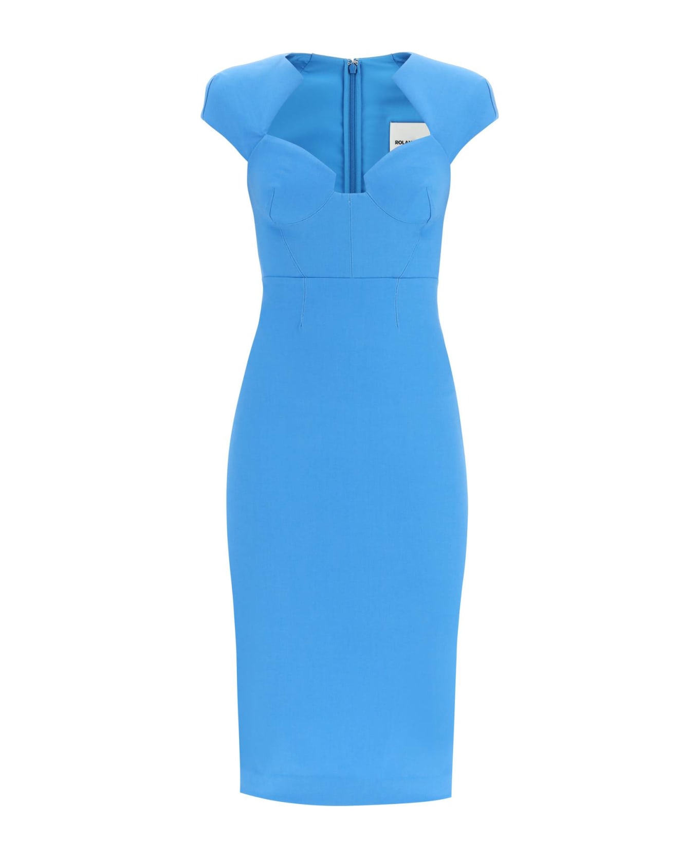 Roland Mouret Cap Sleeve Midi Dress - BLUE (Blue) ワンピース＆ドレス