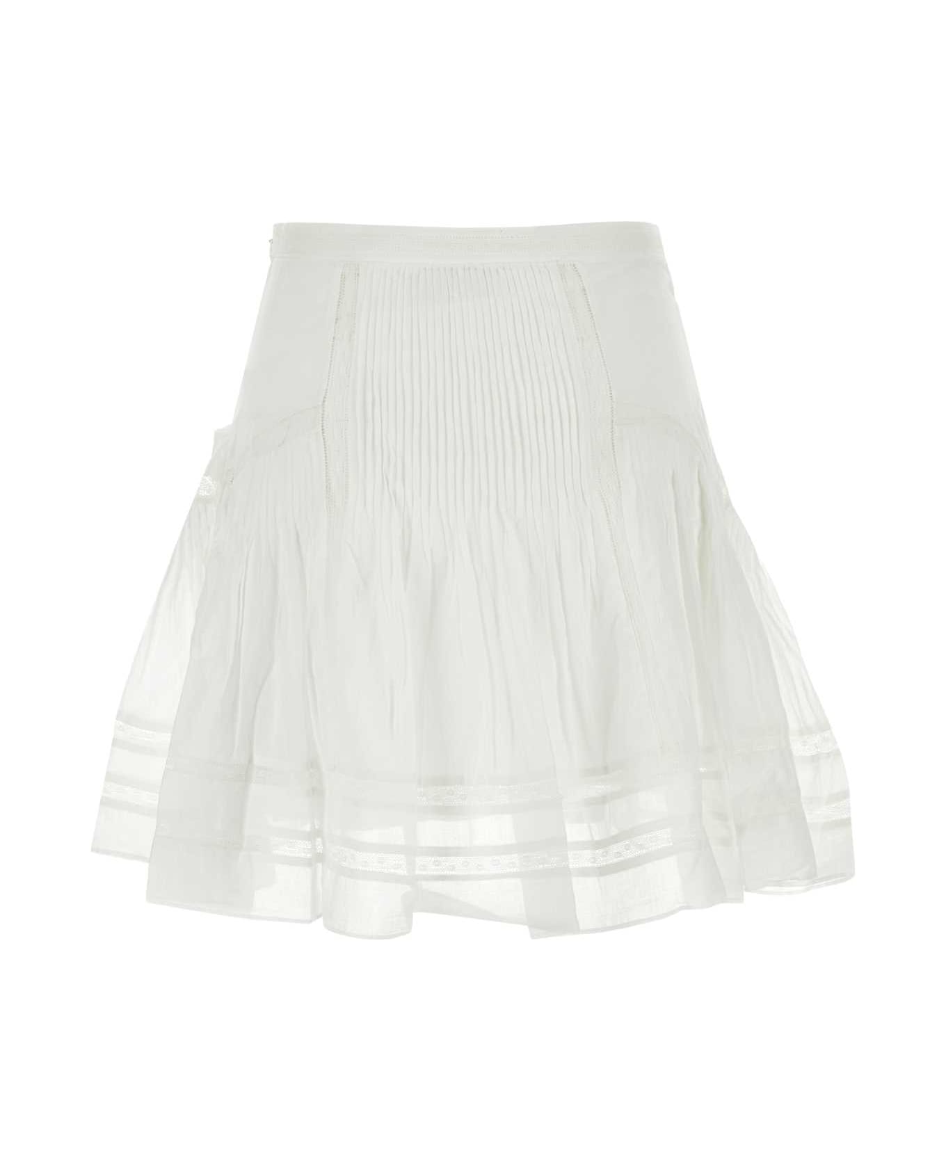 Marant Étoile White Voile Giuliani Skirt - White スカート