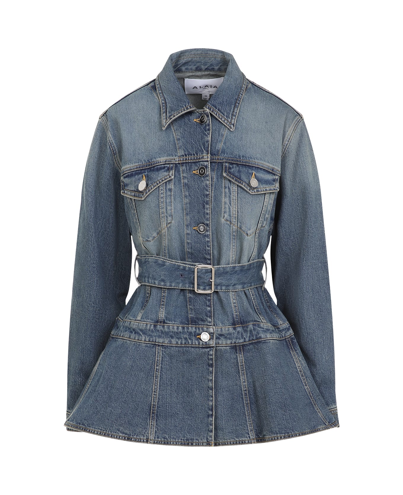 Alaia Alaïa Flare Jacket - Bleu Vintage