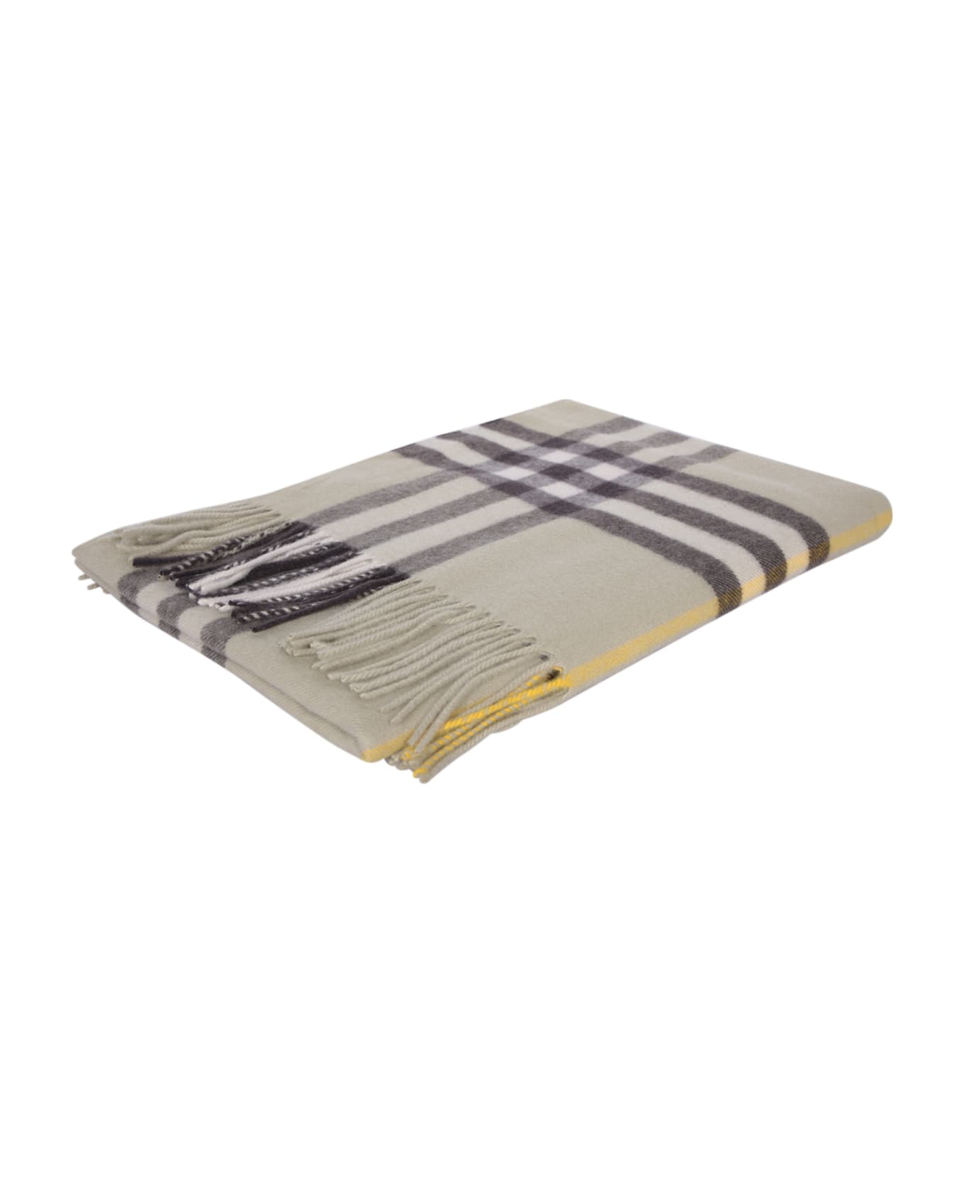 Burberry Beige Washed Giant Check Scarf - Green スカーフ