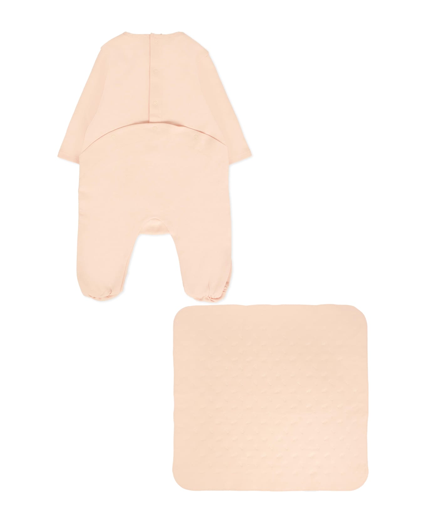 Chloé Pink Babygrow Set For Baby Girl With Logo - Pink