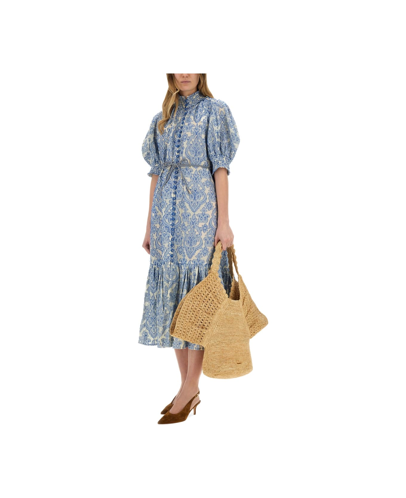 Zimmermann Midi Dress "wylie" - BLUE