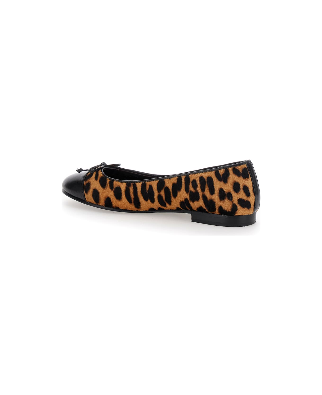 Tory Burch Brown And Black Flats - Brown