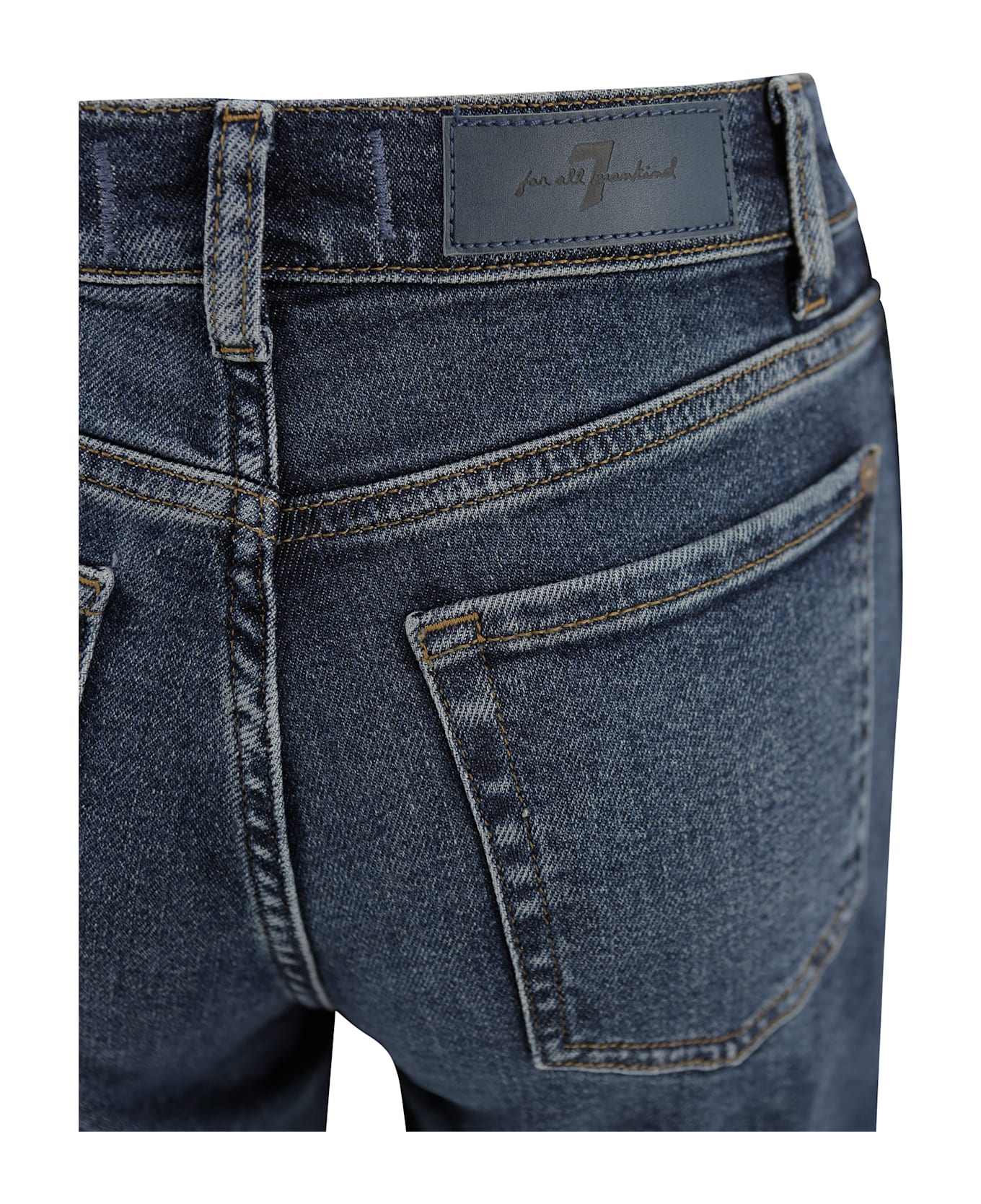 7 For All Mankind High-waisted Jeans - Denim
