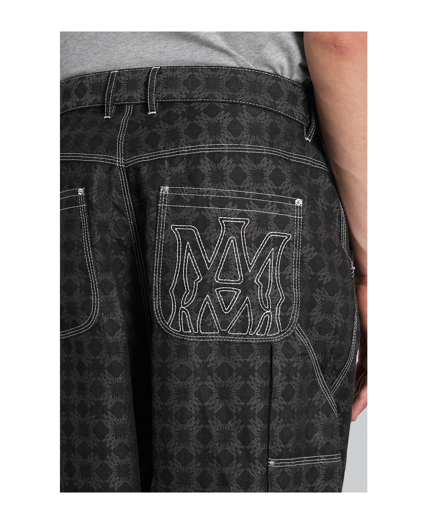 AMIRI Pants In Black Cotton - black
