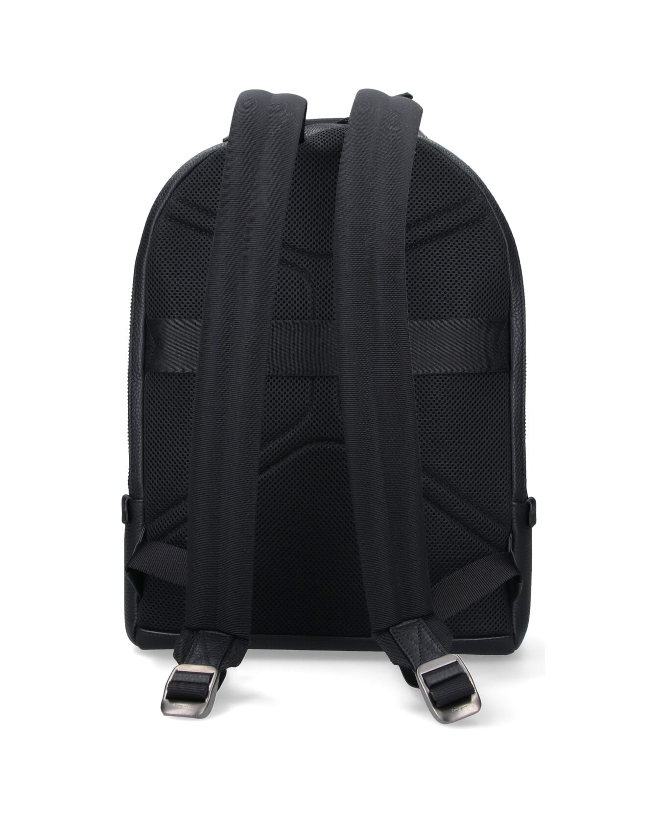 Ferragamo Logo Backpack - Black  
