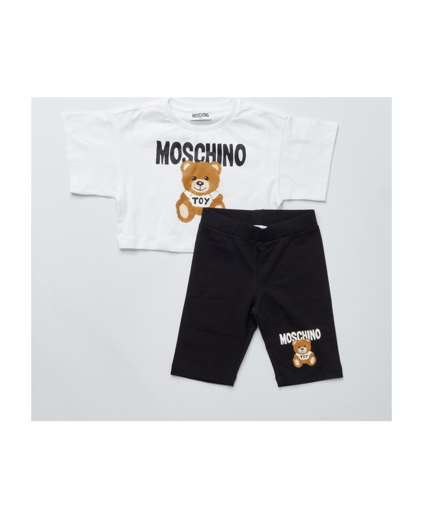 Moschino Cotton Suit - BIANCO-NERO