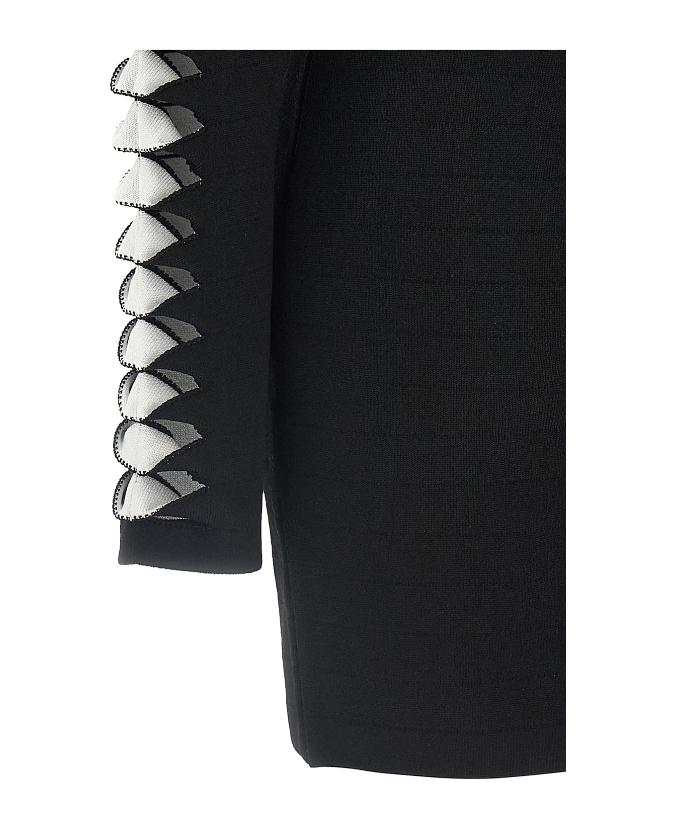 Balmain Cut-out Dress - Black  